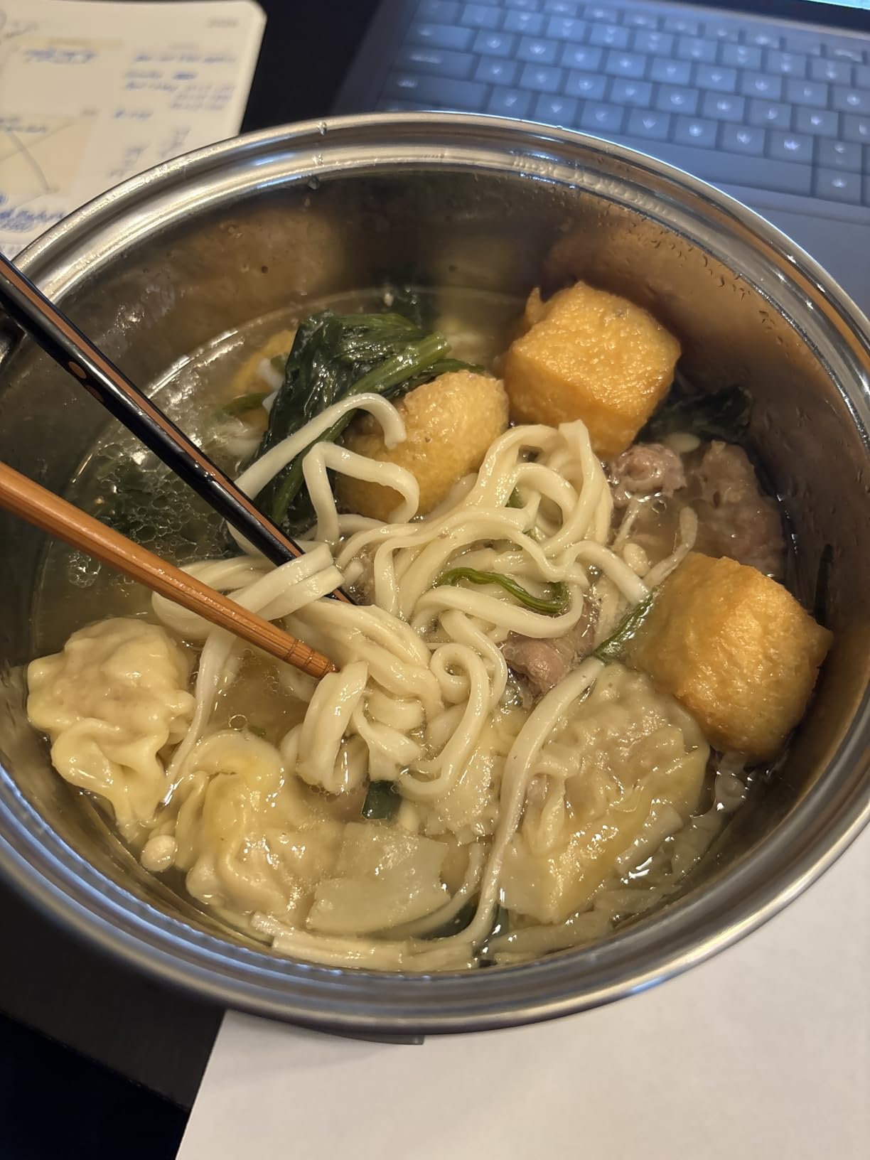 Elite Gourmet NOODLE EXPRESS Hot Pot, Prepare Ramen, Rice, Soups, Stews, Boil Water, Stainless-Steel Interior, Glass Lid, High/Low/Off Settings, Grey customer photo 1