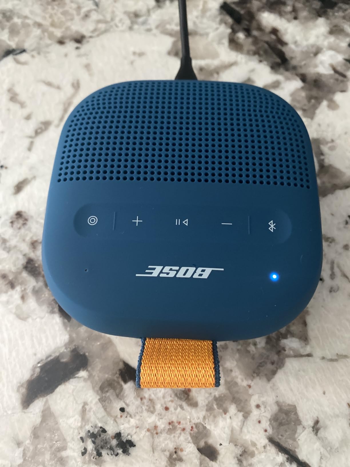 Bose SoundLink Micro Portable Bluetooth Speaker (2nd Gen), Wireless Outdoor Speaker, Up to 12 Hours Battery Life, Waterproof and Dustproof, Blue Dusk customer photo 2