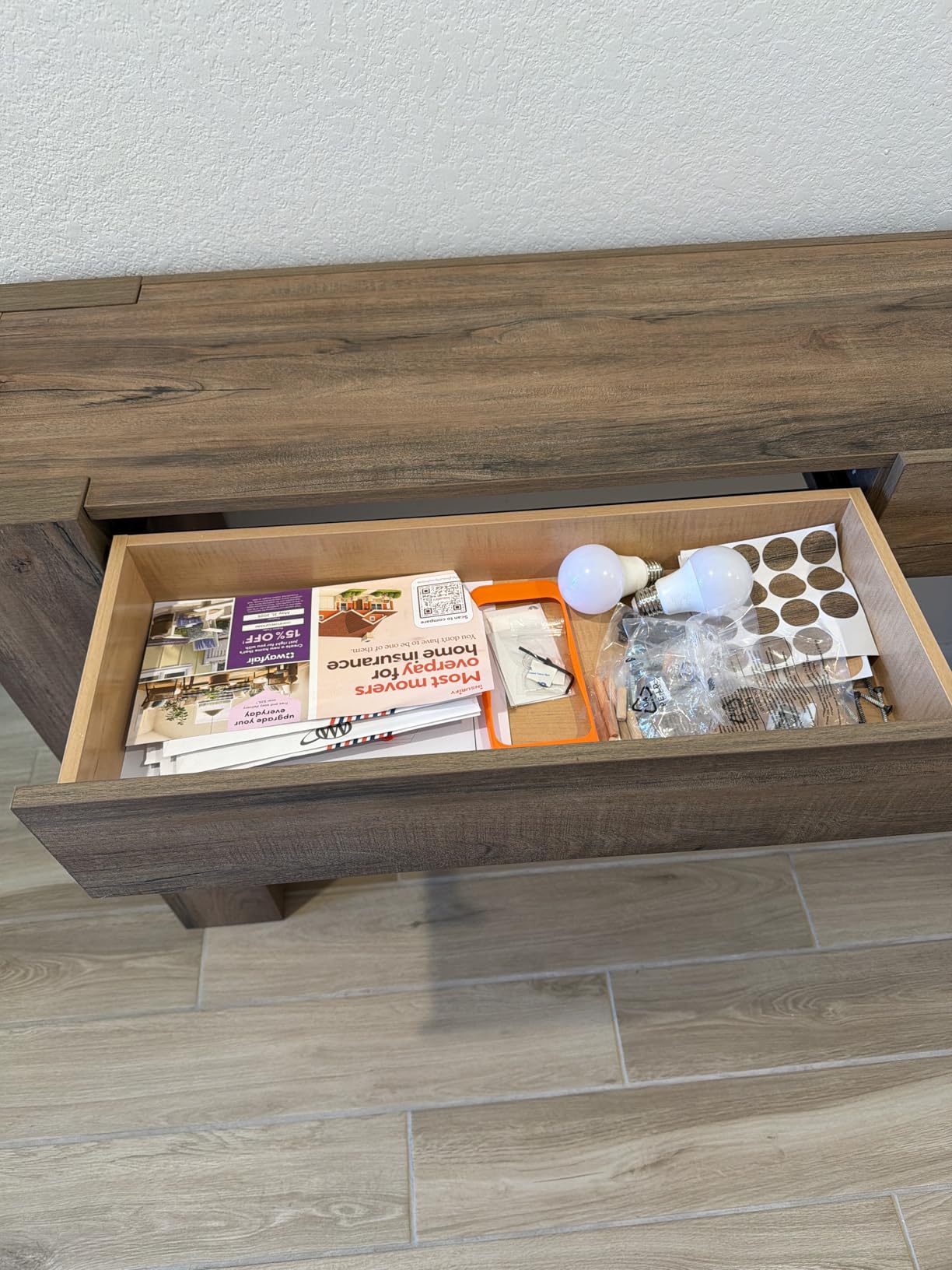OKD Modern Entryway Console Table, Sofa Table with Drawers, 63