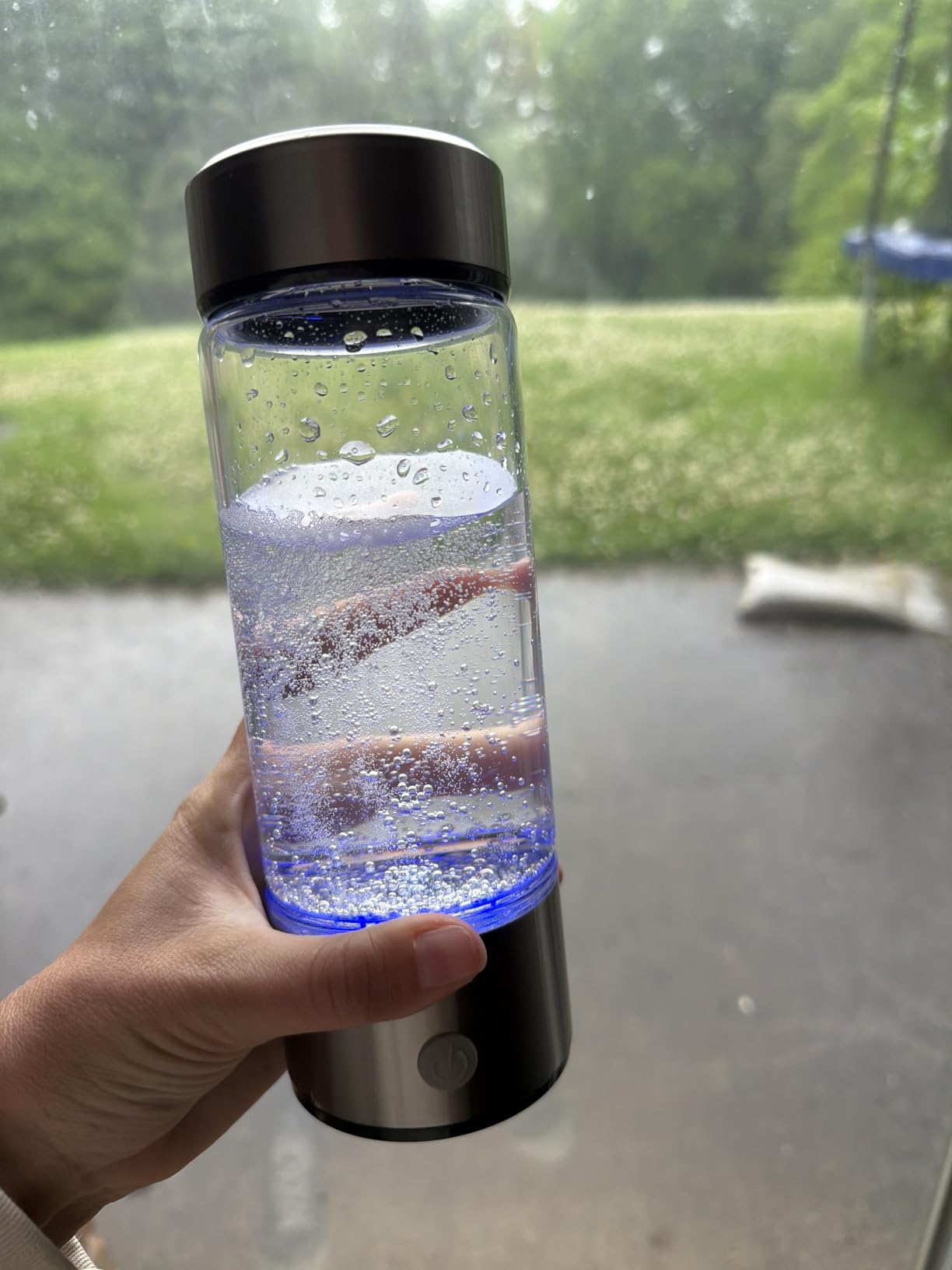 Aqua Vital Hydrogen Water Bottle 2026 Generator 16 oz/470 ml SPE-PEM Ionized H2 Hydration Bottle USB-C Rechargeable Glass Flask with Auto Shut-Off Portable Sports & Travel Hydrogenated Water Machine customer photo 1