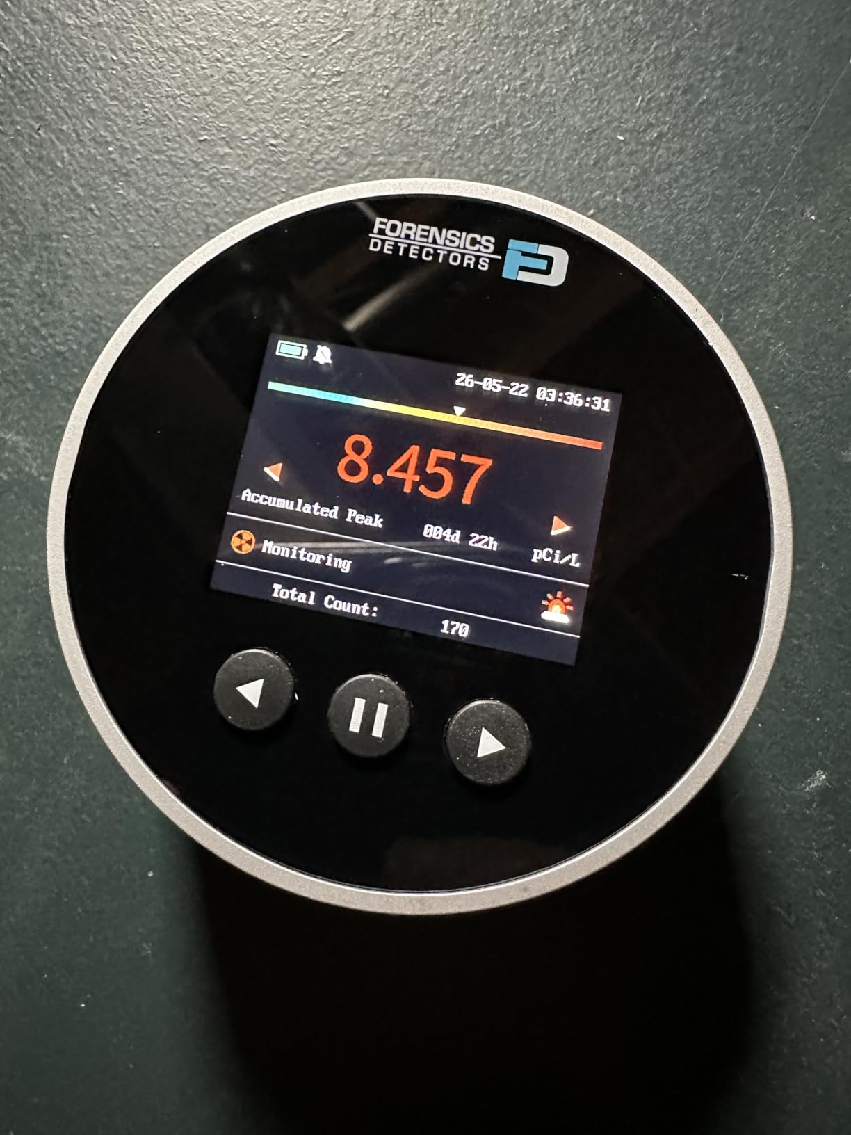 Radon Detector by Forensics | Home Use | Upgraded 20-Year Sensor Life | Version 2.0 customer photo 1