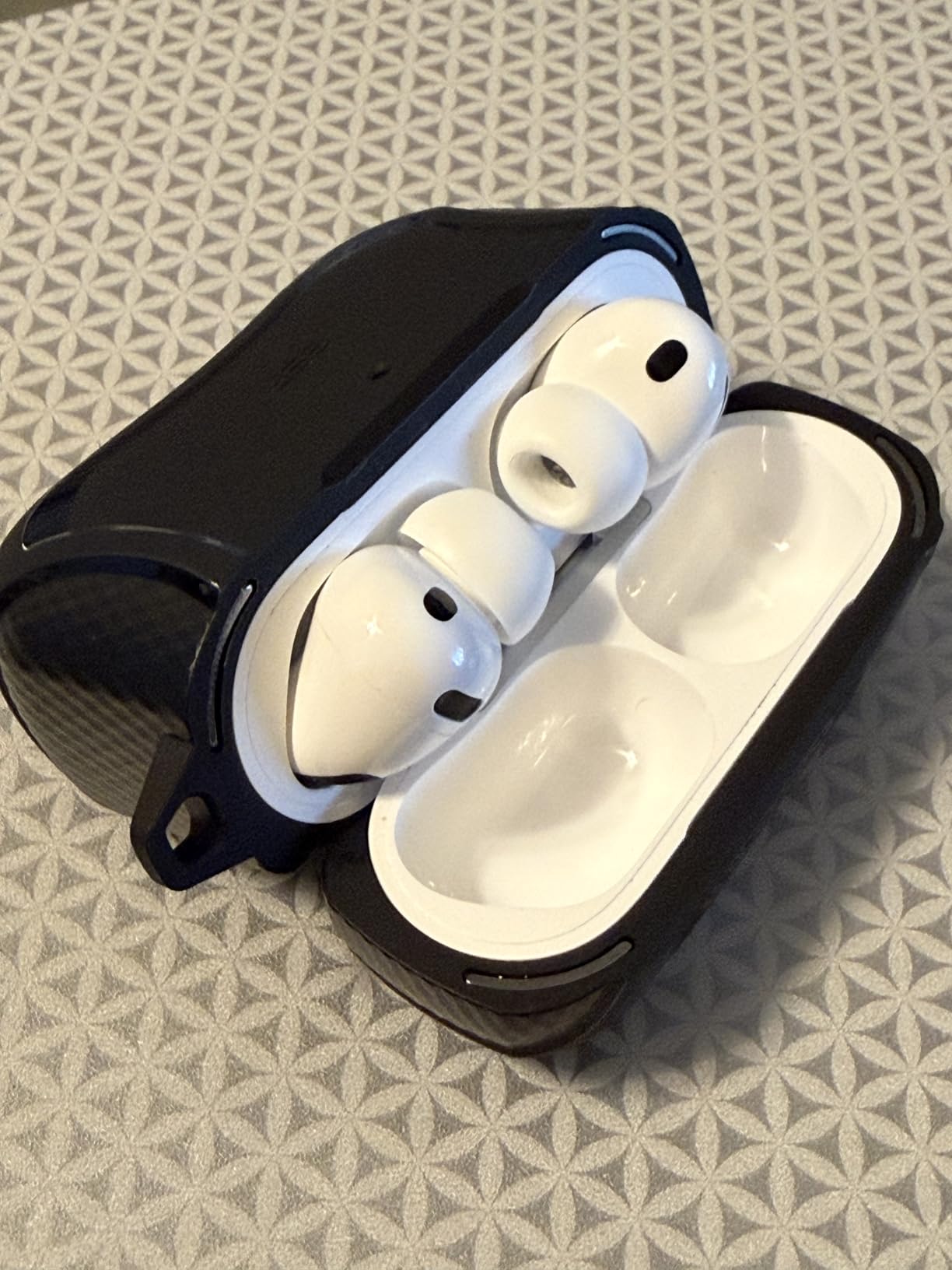 for AirPods Pro 3 Case (2025), Compatible with Airpods Pro 3rd Generation (USB-C Cable), Magnetic Lid, MagSafe Ready, Powerful Drop Protection, Cyber Series, Black customer photo 2