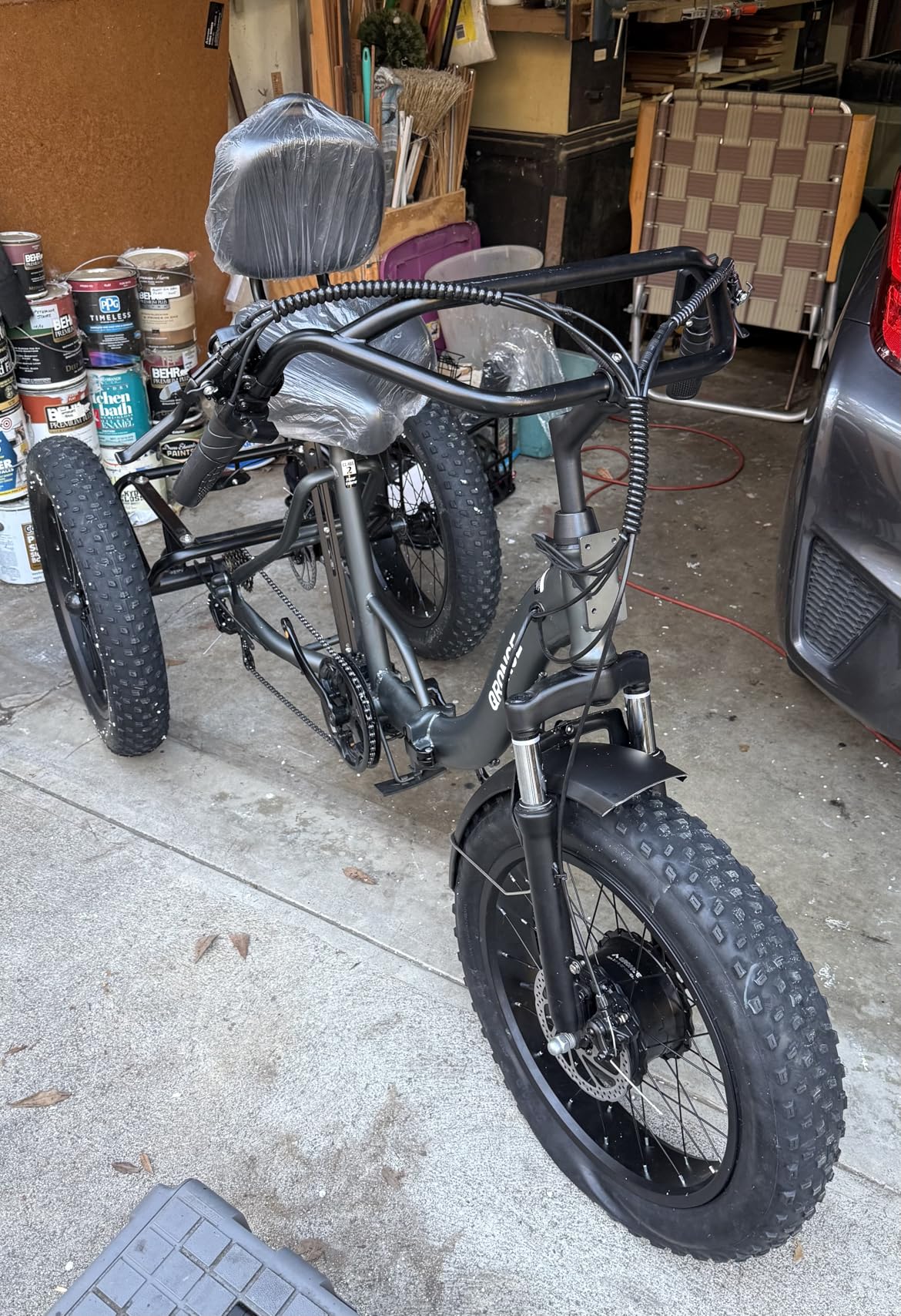 QRONGE Electric Tricycle for Adults 960W Peak, 36V 15AH Battery Ebike 50 Miles Range with Large Rear Basket, Electric Trike 20
