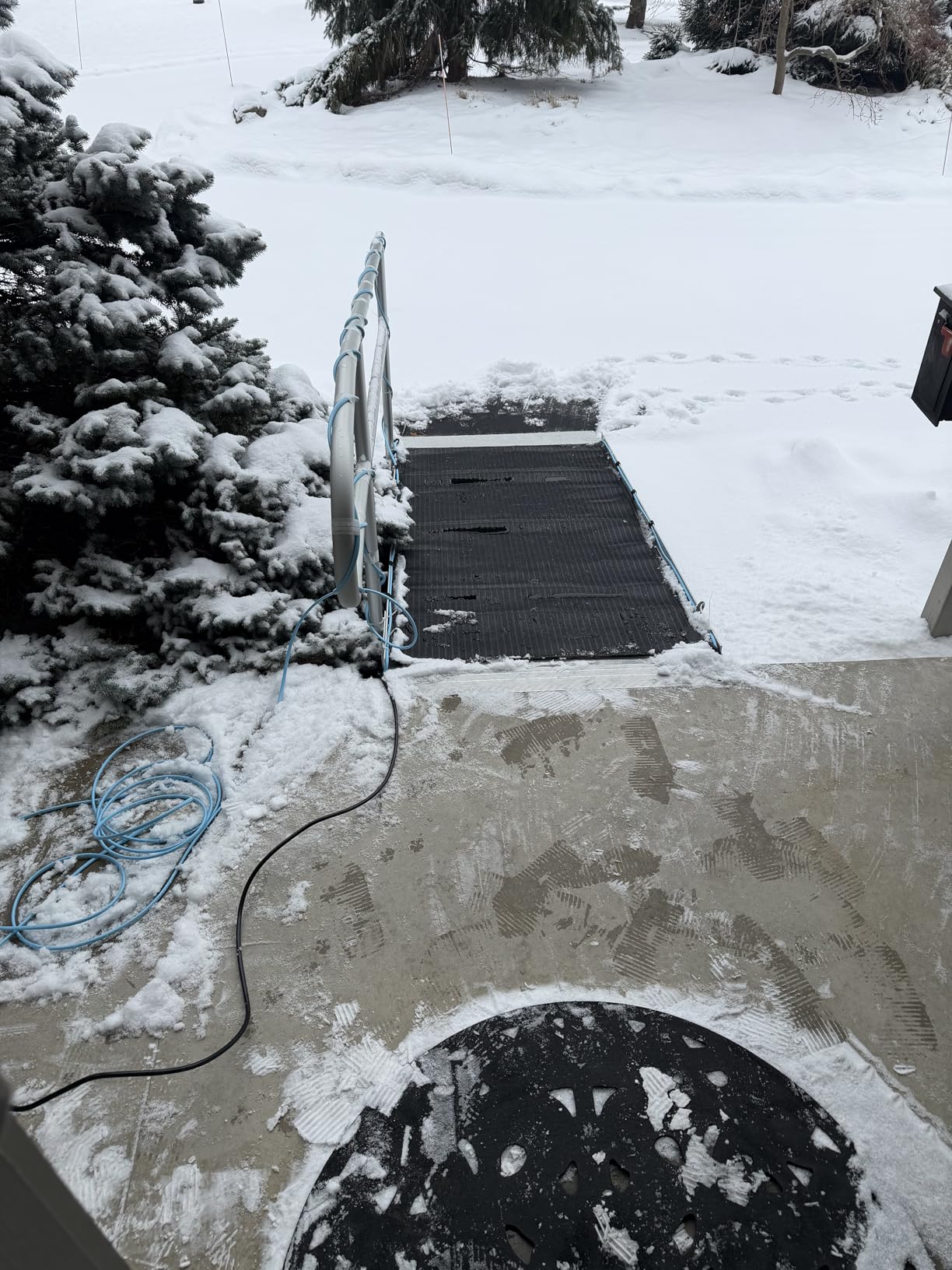 Snow Melting Mats Outdoor 20 x 60 inch | Non-Slip Heated Outdoor Mats 338W 120V, Heated Driveway Mats with UL and ETL Certificate Power Cord, Suitable for Entryways customer photo 2