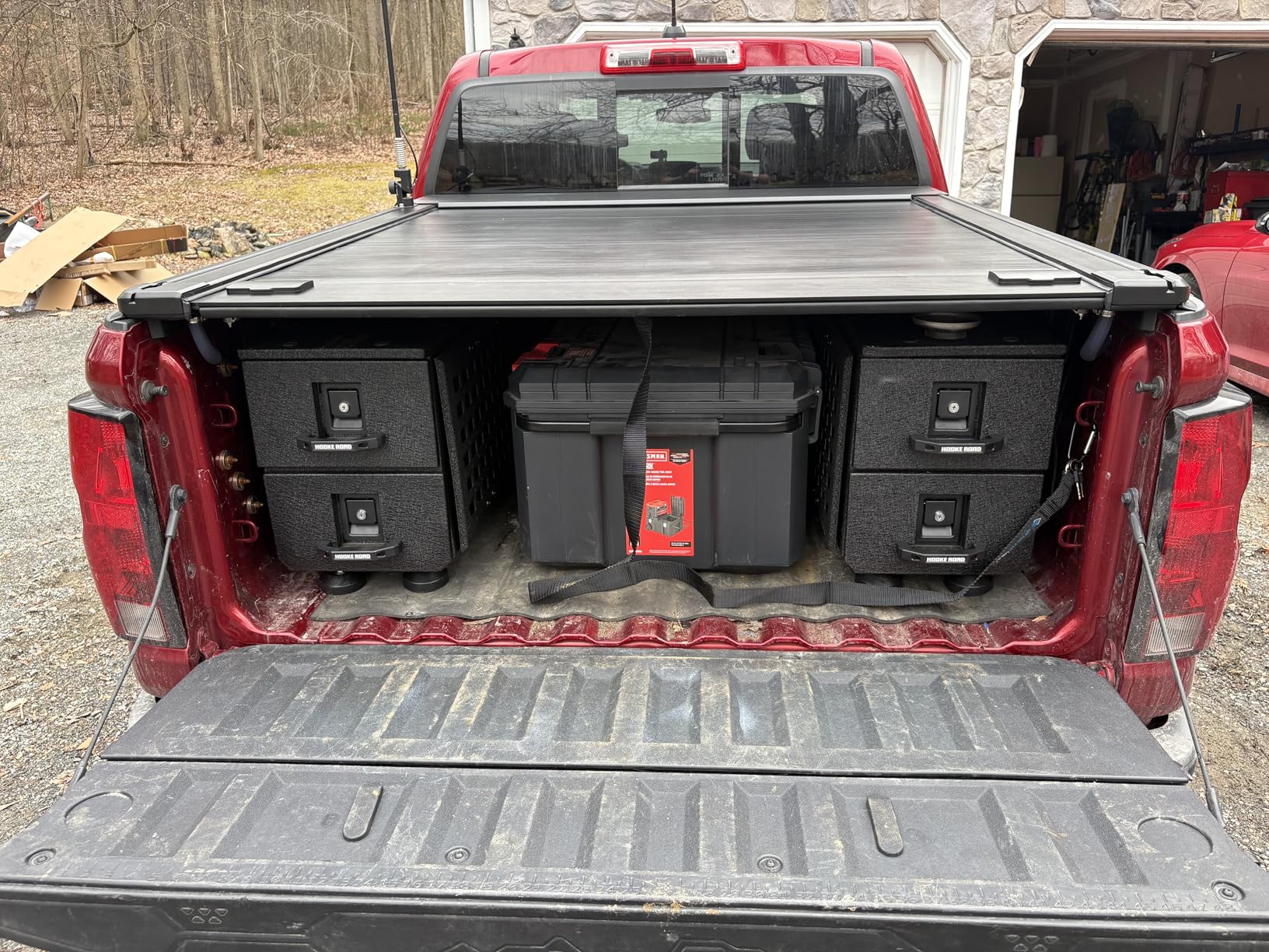 Hooke Road Truck Bed Drawer System Tool Box for 2005-2026 Toyota Tacoma, 2020-2026 Jeep Gladiator JT, 2015-2022 Chevy Colorado & GMC Canyon, Vehicle Bed Side Storage Toolbox with MOLLE Panel customer photo 1