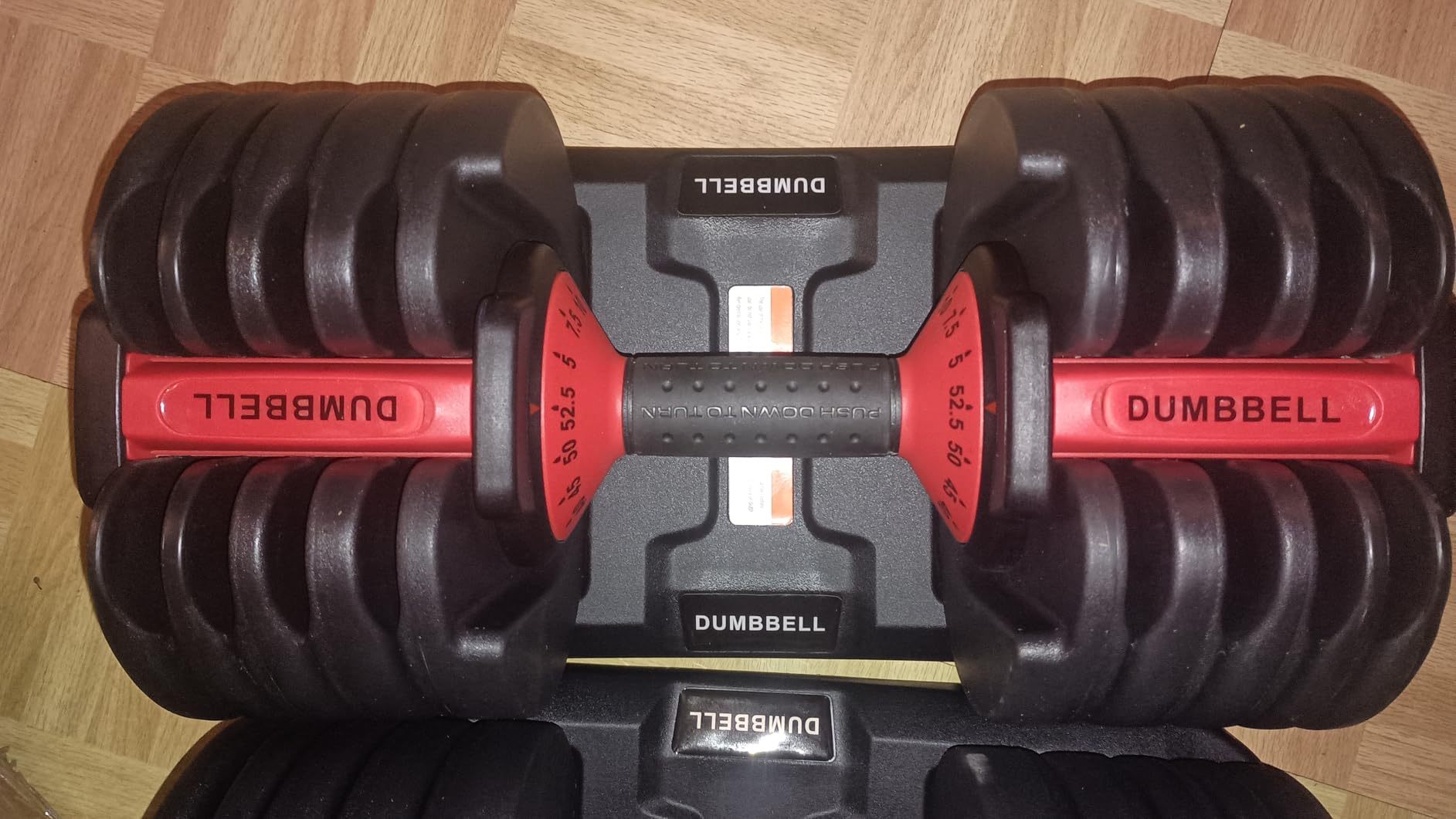 Adjustable Dumbbells Set, 10 in 1/15 in 1/16 in 1 Free Adjustable Weights Dumbbells Set, 25/26.5/55/52.5/85lbs Weights Set with Anti-Slip Handle, Fast Adjust Equipment Compact for Home Gym Strength Training customer photo 2