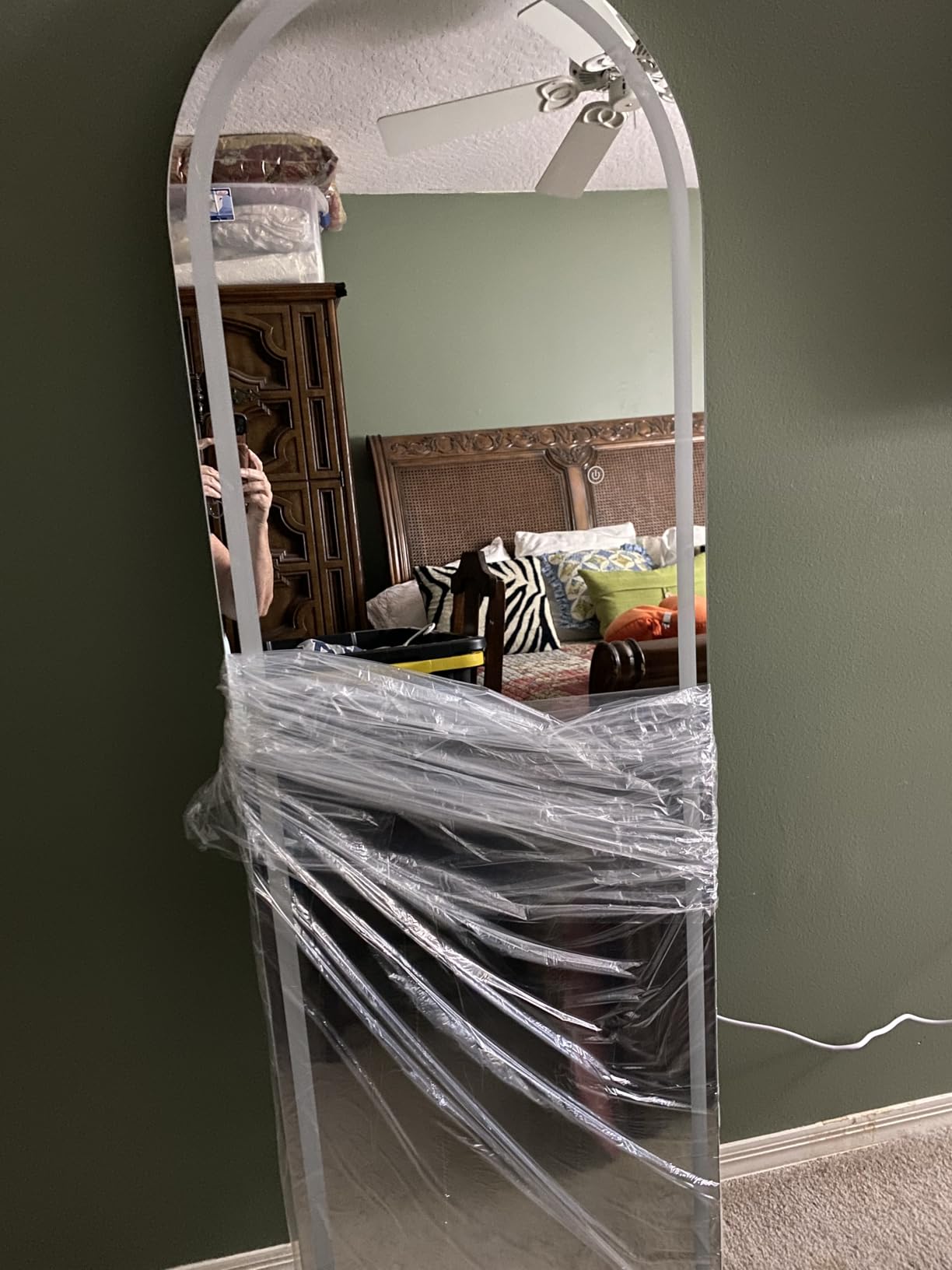 DUMOS Arched Full Length Mirror Lighted, 20