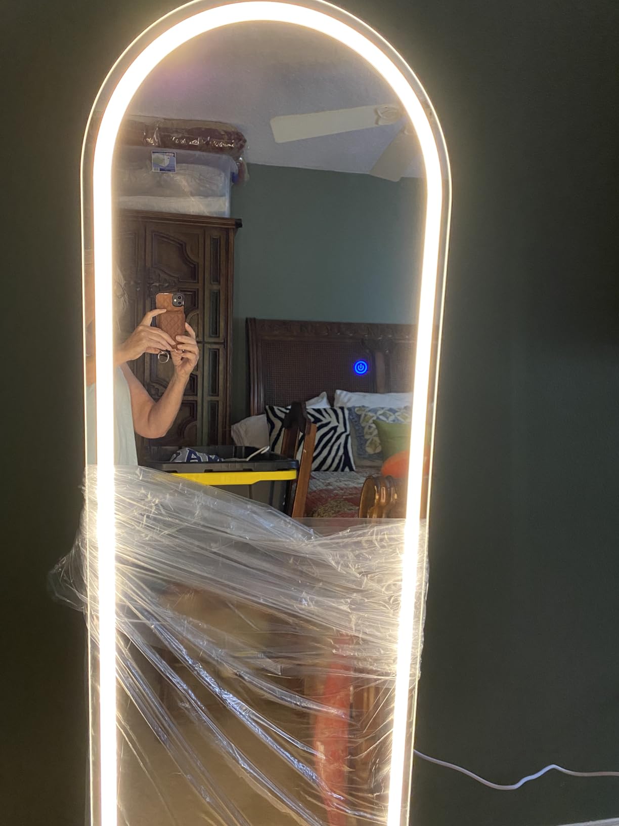 DUMOS Arched Full Length Mirror Lighted, 20