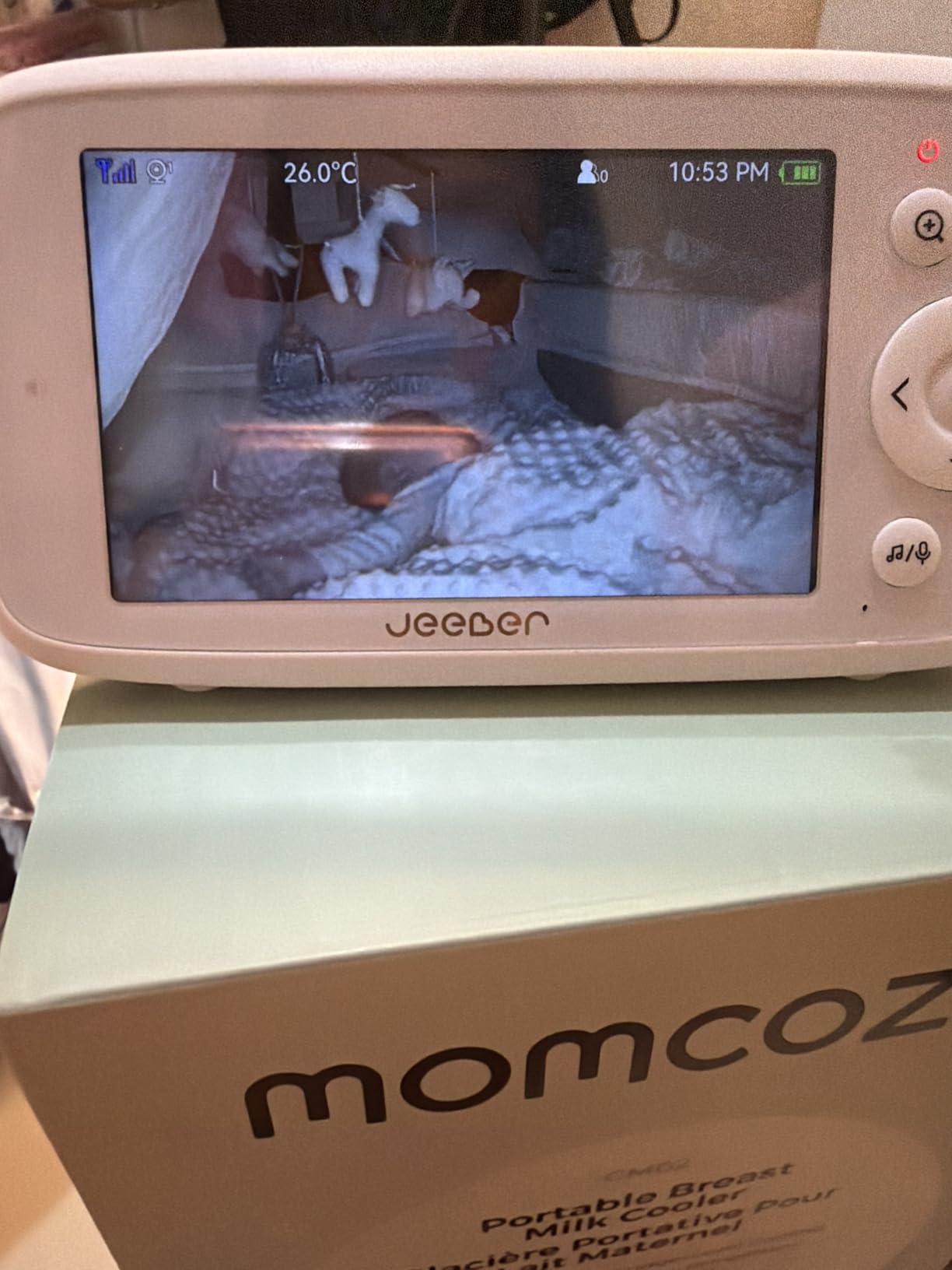 1080P WiFi Baby Monitor with Camera and Audio, Pan-Tilt-Zoom Video Camera, 4