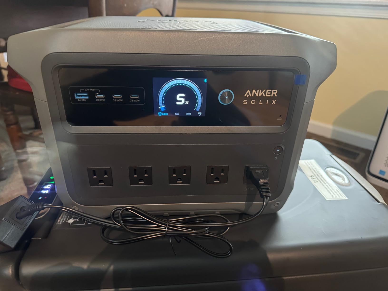 Anker SOLIX C1000 Gen 2 Portable Power Station, 2,000W (Peak 3,000W) Solar Generator, Full Charge in 49 Min, 1,024Wh LiFePO4 Battery for Home Backup, Power Outages, and Camping customer photo 1