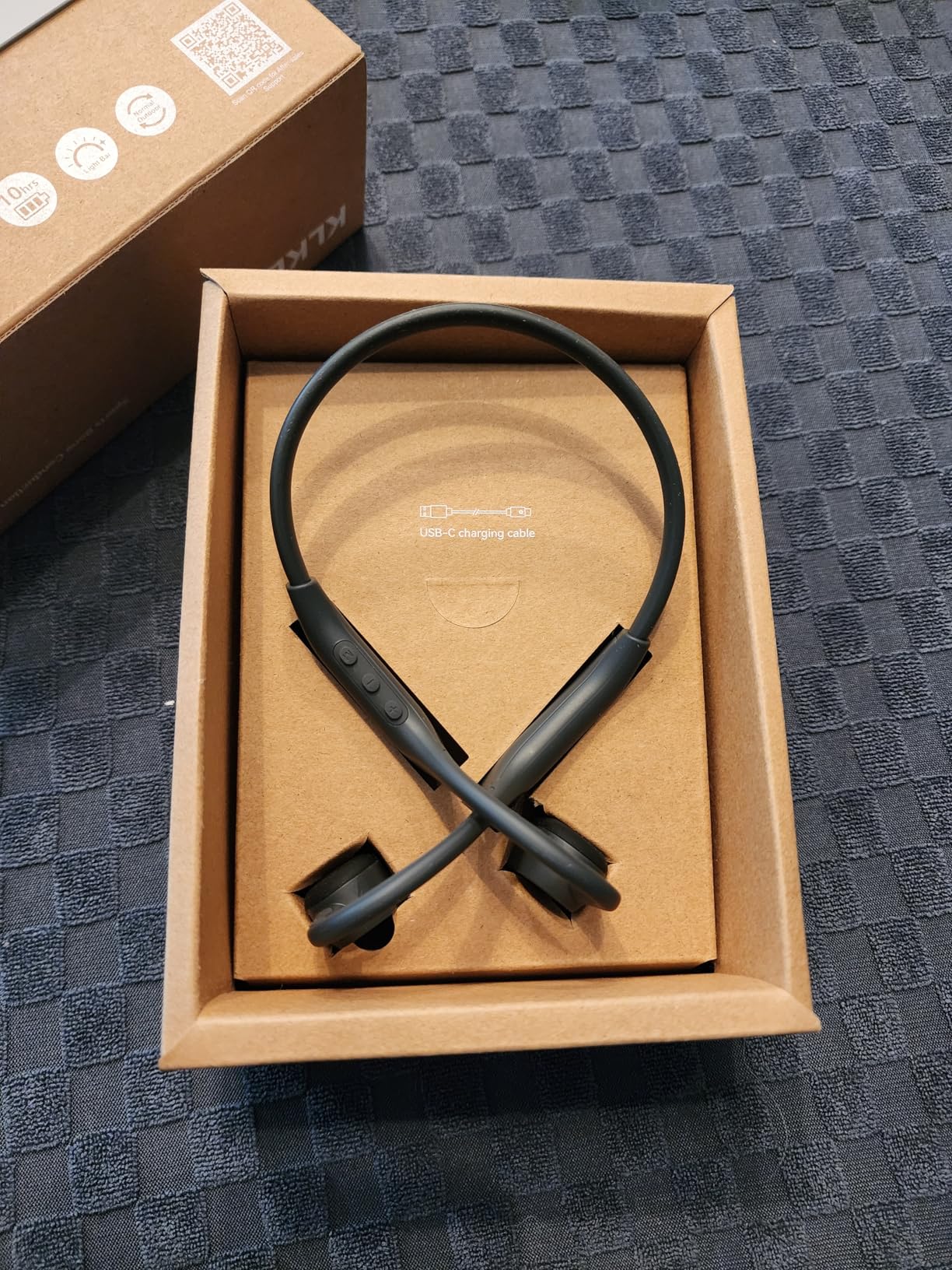 Open-Ear Bone Conduction Headphones, IP66 Waterproof, Integrated Transducer Running Headphones with Dual Mode, Rear Safety Light, 10H Battery, Advanced Mic for Cycling, Hiking & Outdoor Sports customer photo 1