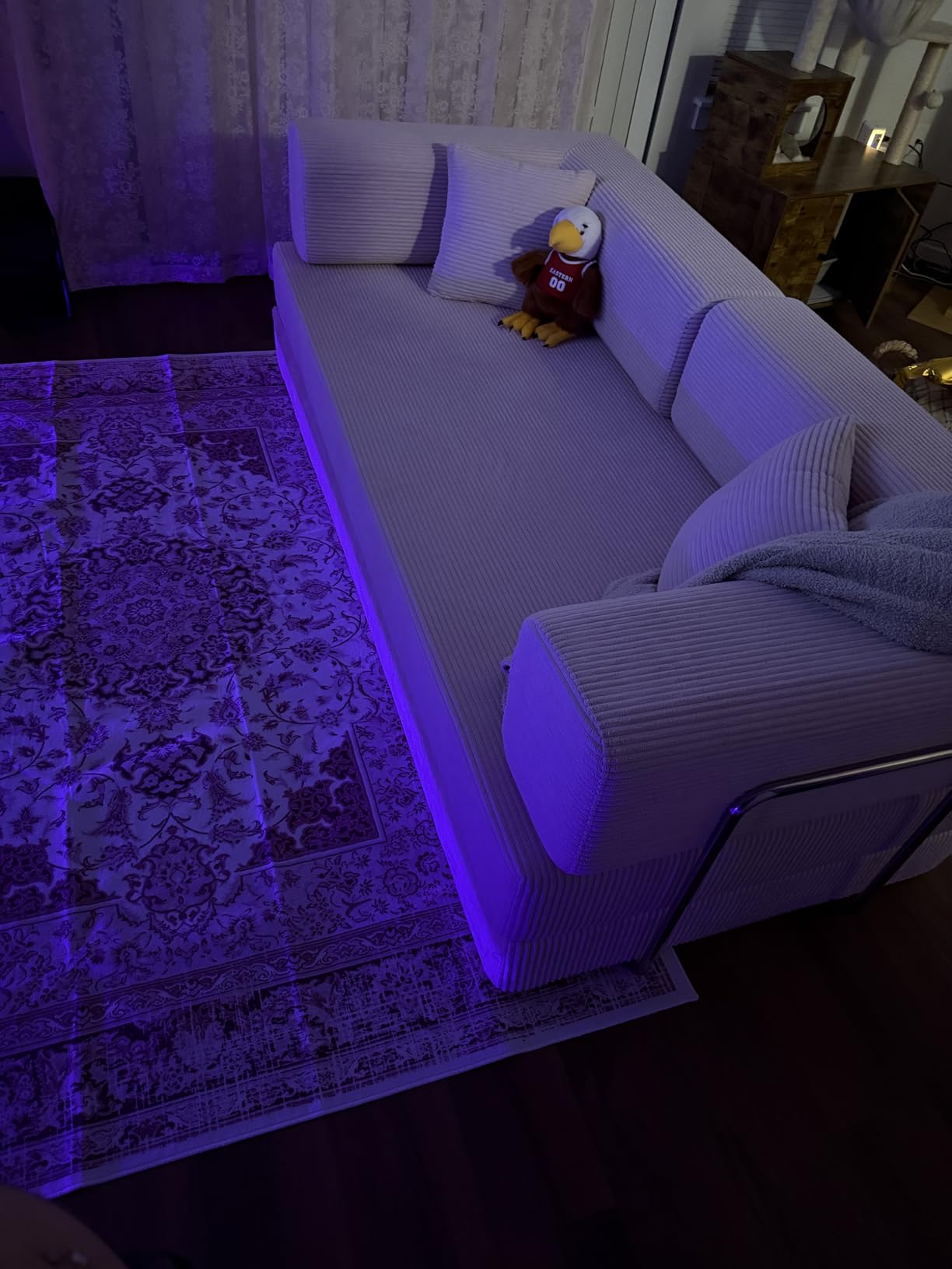 GEARIVY Folding Sofa Bed Convertable Corduroy Couch King Size Floor Sleeper 4-in-1 DIY Combination Modular Sofa Fold Out Futon Lounge Comfy Foldable Lazy cama for Living Room customer photo 2