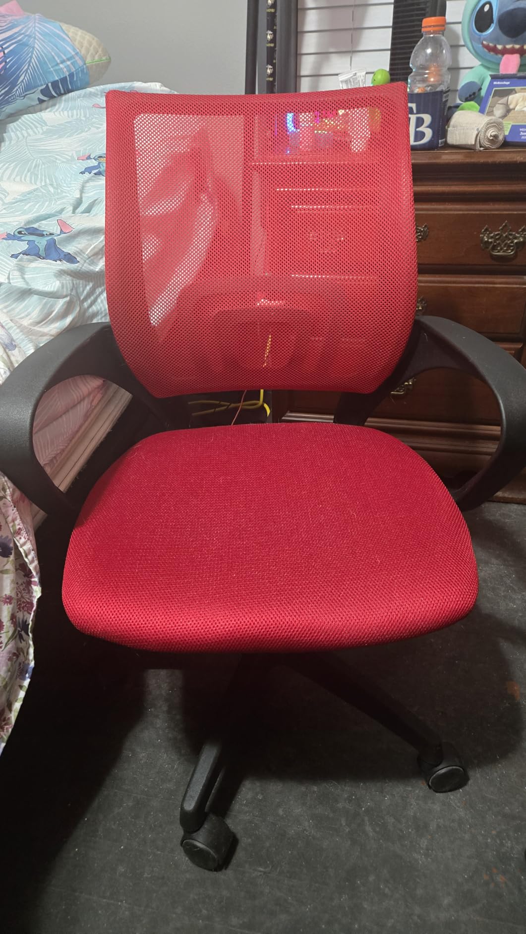 BestOffice Ergonomic Office Chair Mid-Back Swivel Desk Chair Breathable Backrest & Lumbar Support, Dark Black customer photo 2