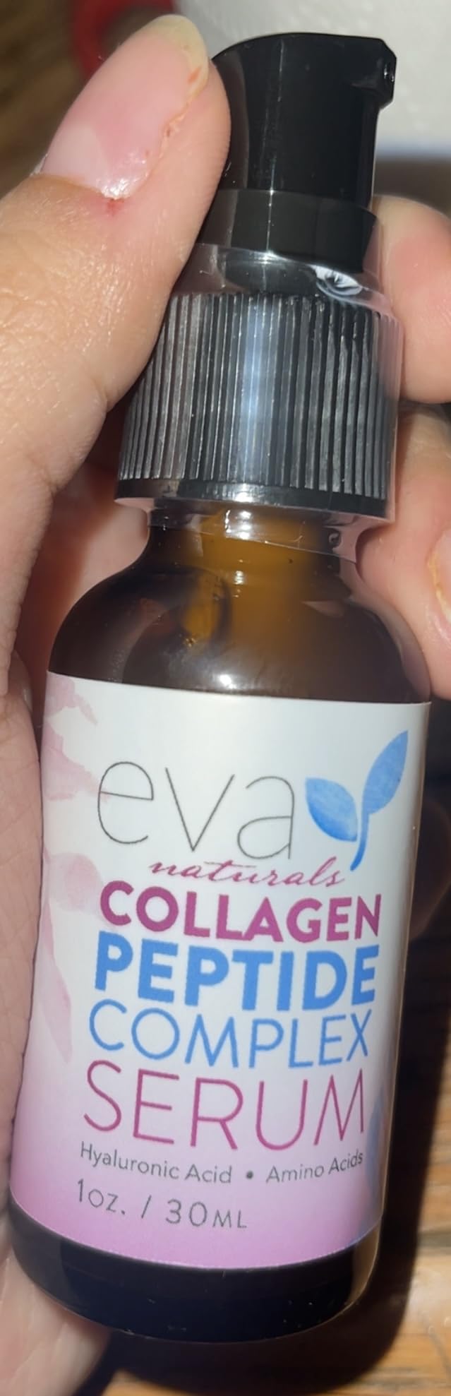 Eva Naturals Peptides Serum for Face + Derma Roller Kit - Anti Aging Microneedling Set for Wrinkles & Collagen Boost - 0.25mm Titanium Microneedle Roller for Face & Scalp Hair Growth customer photo 2
