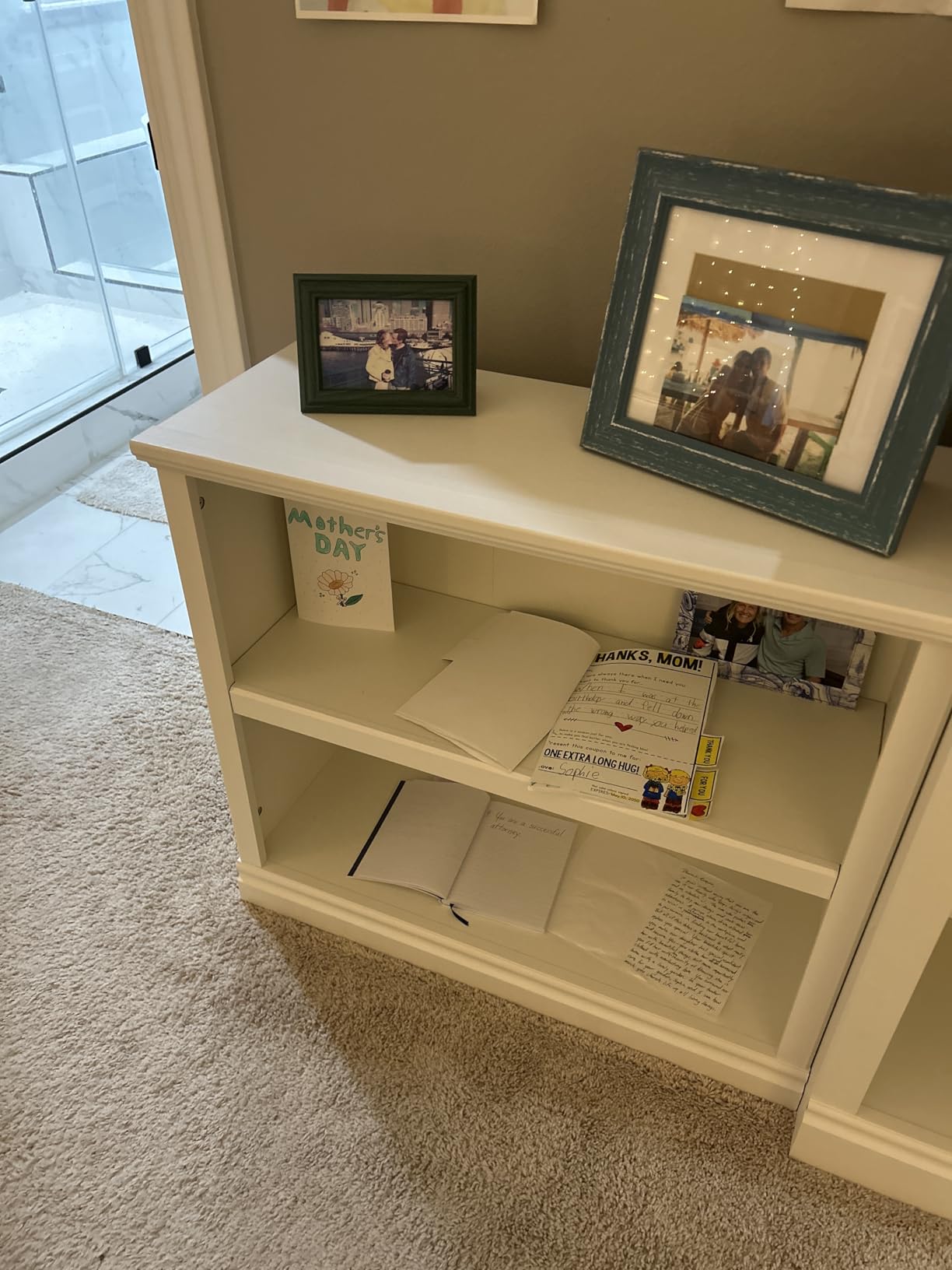 Bevfint 70 in Tall Bookcase, White Bookshelf Open Storage 5-Tier Shelves, 33 inch Wide Floor Standing Indoor Furniture, Book Cases for Home School Library Office Bedroom Kids, Vintage Oak 5 Tiers customer photo 2