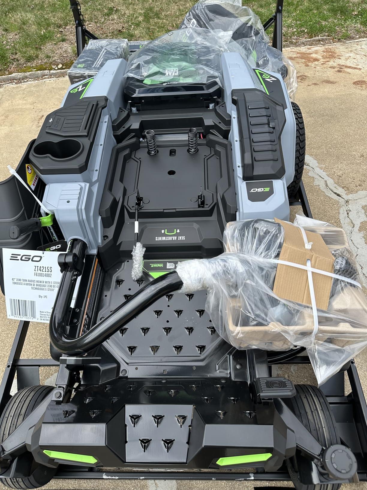 EGO Power+ Z6 e-Steer Zero Turn Electric Riding Lawn Mower, 42