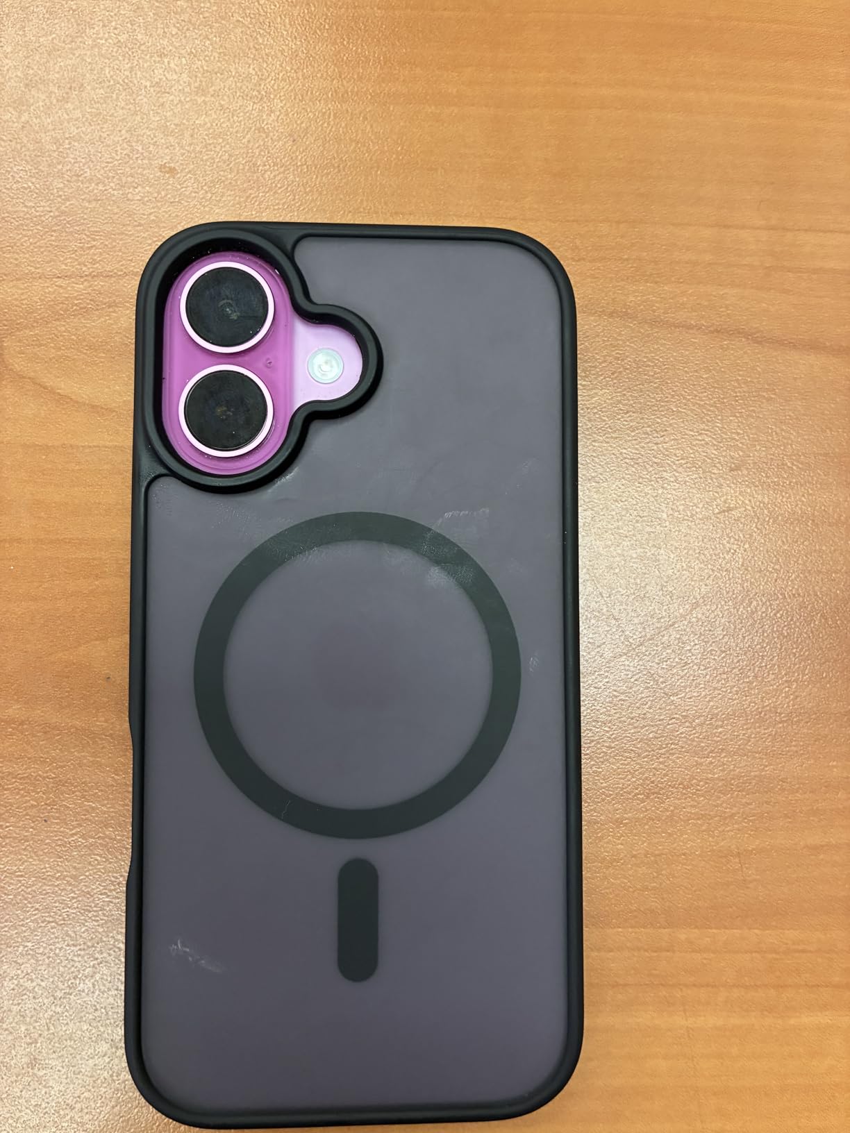 LATVIN for iPhone 16 Case, Magnetic Phone Cover, Compatible with MagSafe, Military Grade Protection, Translucent Matte Frosted Back, Black customer photo 2