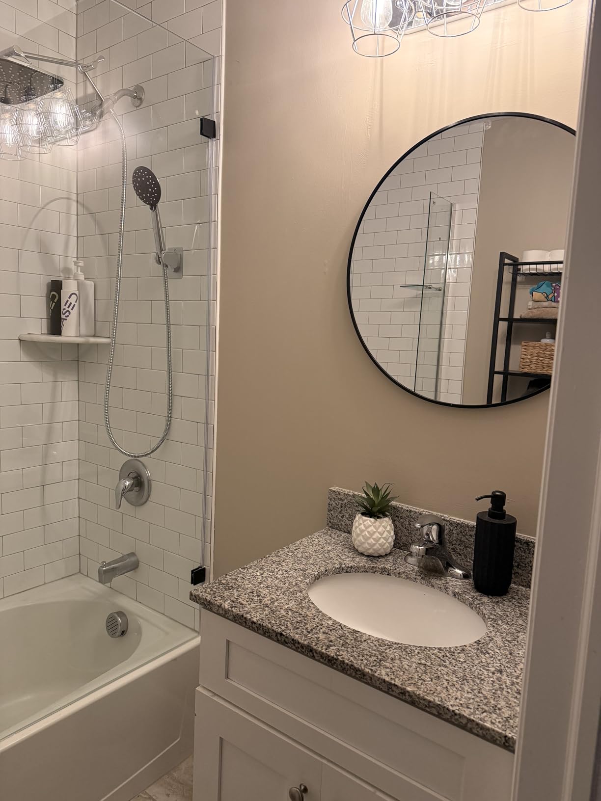 Bathroom Mirror for Wall, 30x22 Inch Rectangle Mirror, Matte Black Metal Framed Bathroom Vanity Mirror for Restroom Farmhouse, Anti-Rust, Tempered Glass, Horizontally or Vertically Hanging customer photo 2