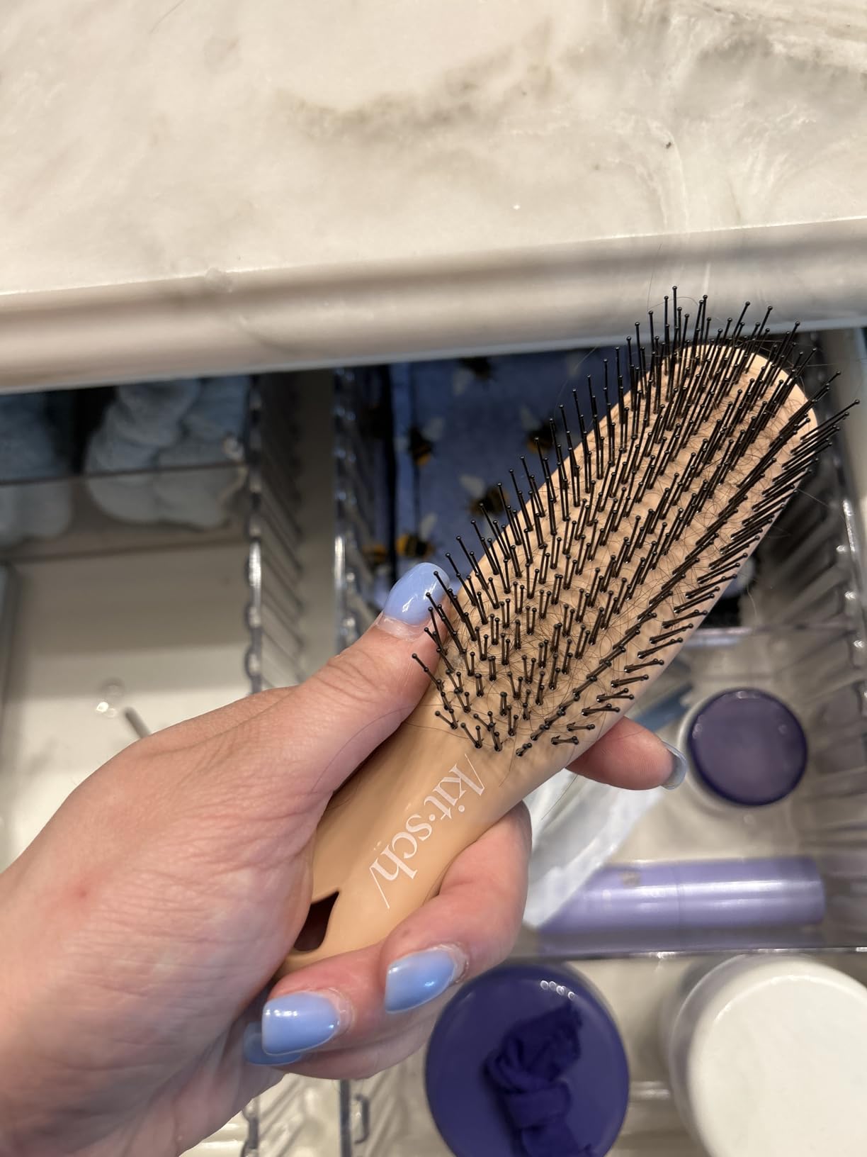 Kitsch Scalp Renewal Brush - Exfoliating & Scalp Massager for Hair Growth, Gentle Head Massage Brush to Remove Buildup, Boost Circulation & Relaxing Head Scrubber for Washing Hair - Terracotta customer photo 1