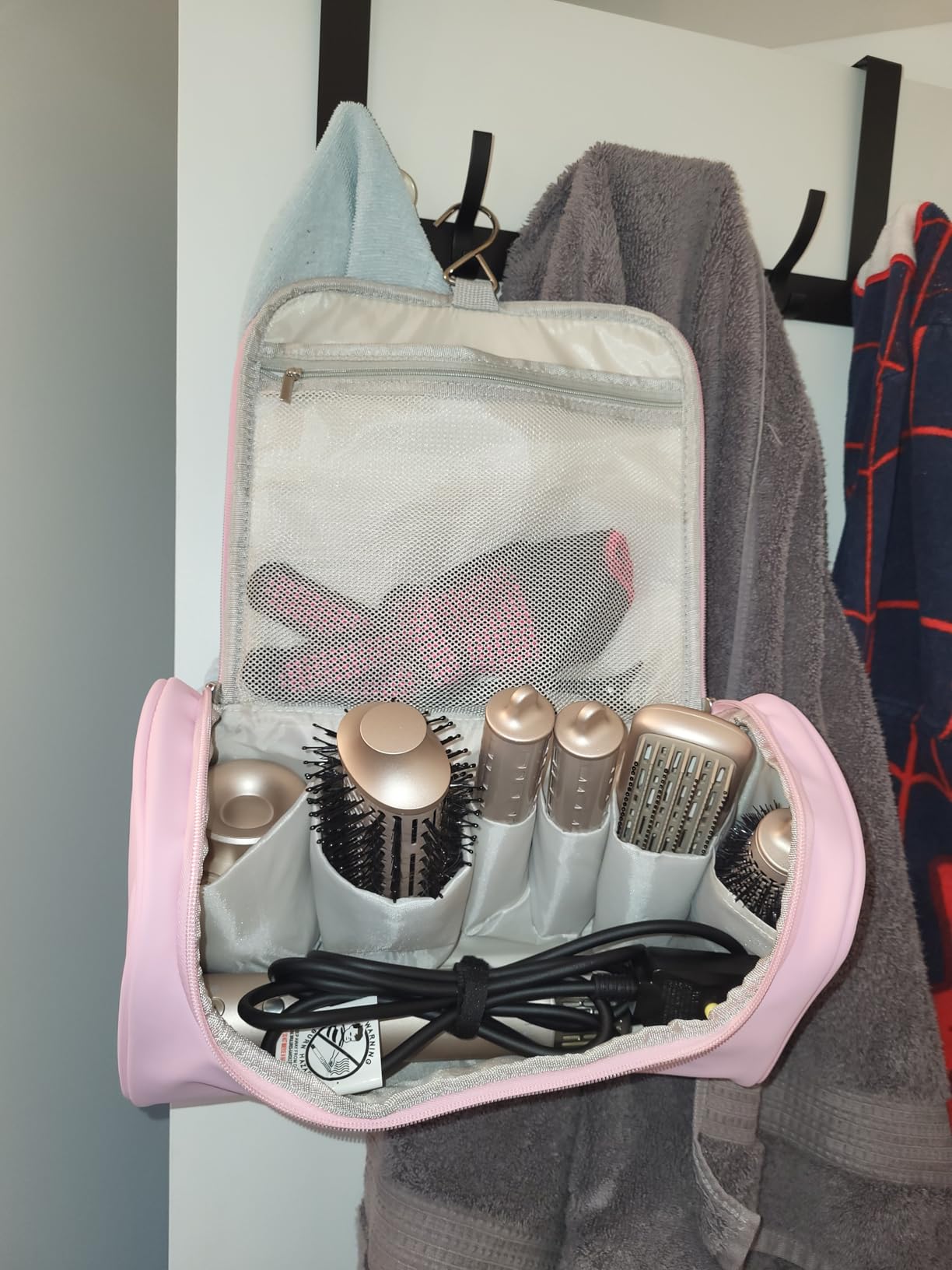 Mythsight StyleVibe 6-in-1 Air Styler, Hair Dryer & Blow Dryer Brush with Travel Bag - Auto Wrap Curls (L/R), Fast Drying, Thermal Round Brush for Smooth Blowouts & Frizz-Free Volume, No Heat Damage customer photo 2