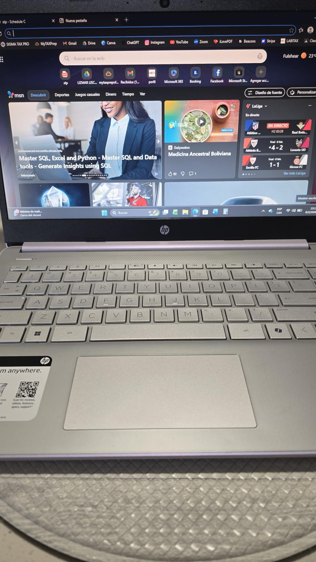 HP Ultrabook 14 Laptop Computer Business Study & Home 2025, Lifetime MS Office + Windows 11 Pro, Quad-Core Intel CPU, 16GB RAM & 628GB Storage (128GB UFS+500GB Ext), Wi-Fi 6, HubxcelAccessory, Silver customer photo 2