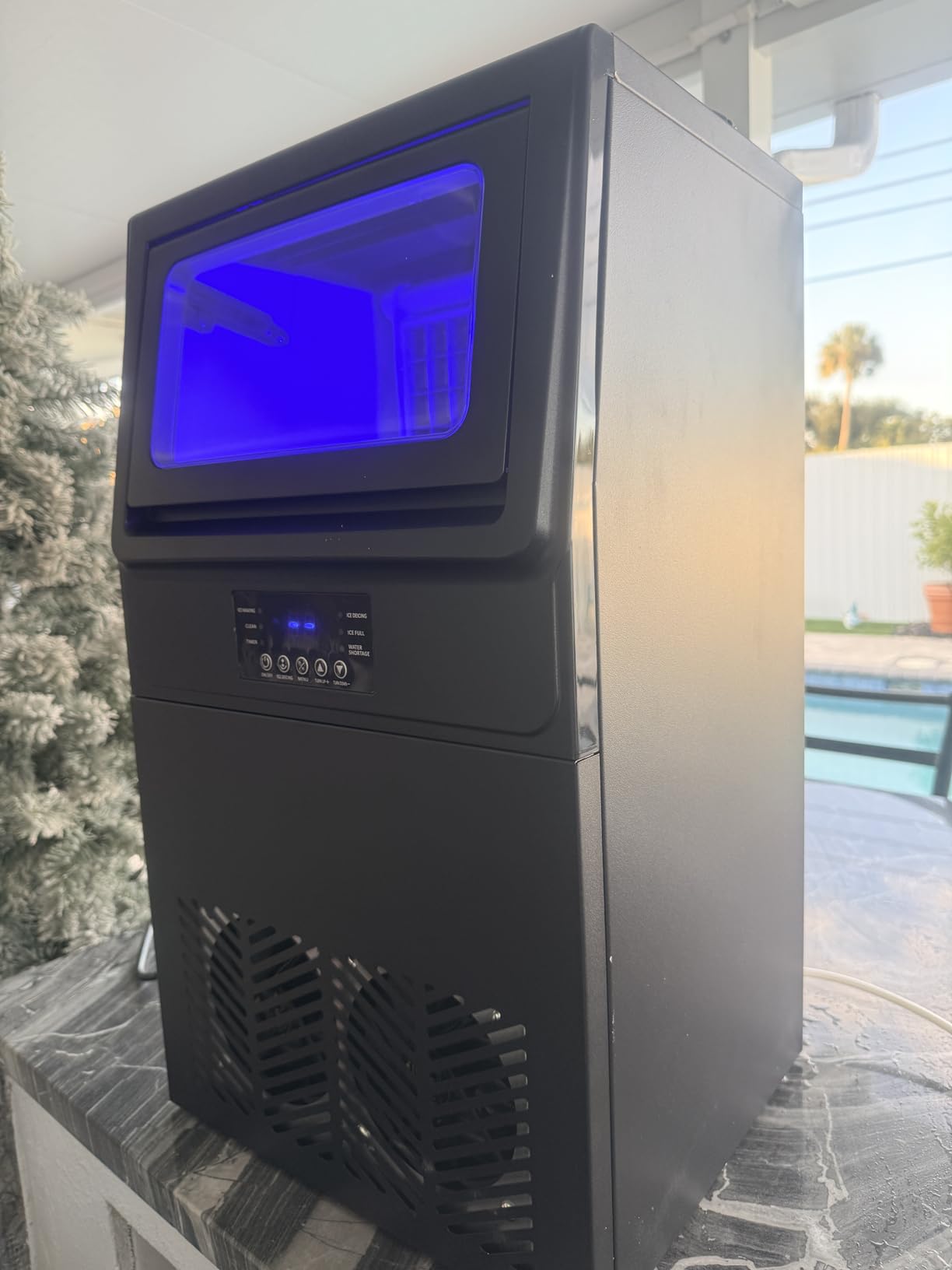 200LBS Undercounter Commercial Ice Maker, Under Counter Built-in Freestanding Commercial Ice Machine, Adjustable Ice Maker, Dual Water Ice Machine - for Bar, Restaurant, Cafe, Hotel customer photo 2