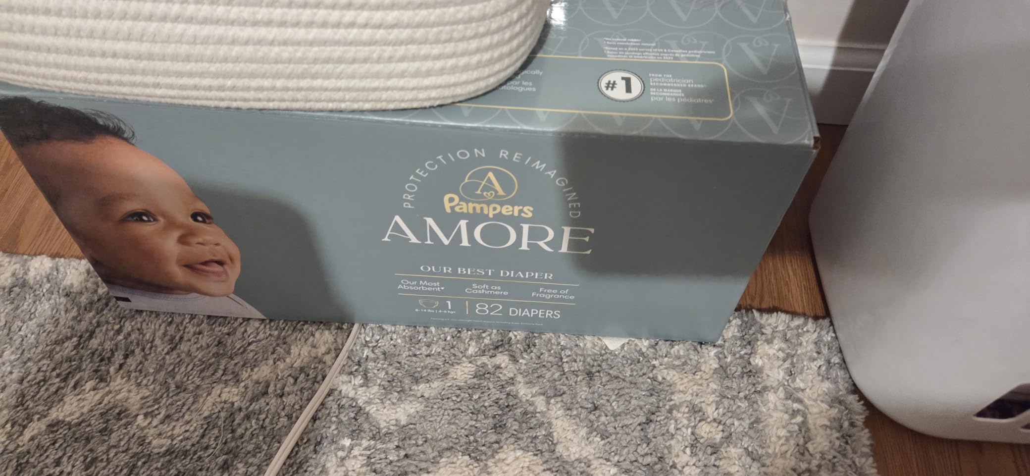 Pampers Amore, Size 4 (15-34 lbs), 108 Count, Our Best Diaper - Hypoallergenic & Fragrance Free, Up to 100% Leakproof, Soft as Cashmere customer photo 2