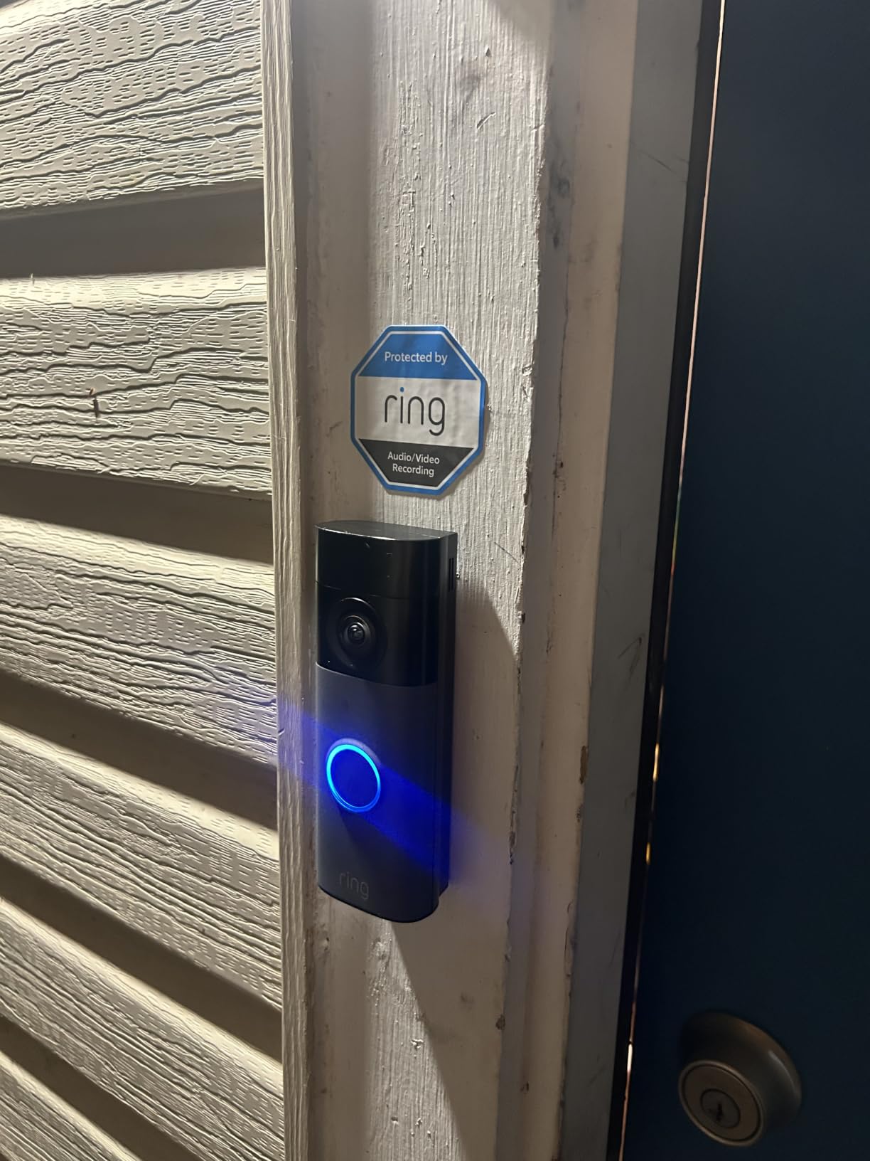Ring Battery Doorbell 2K (newest model), Retinal 2K with wide-angle video, up to 6x Enhanced Zoom, Two-Way Talk, and Built-In Battery, Speckled White customer photo 2