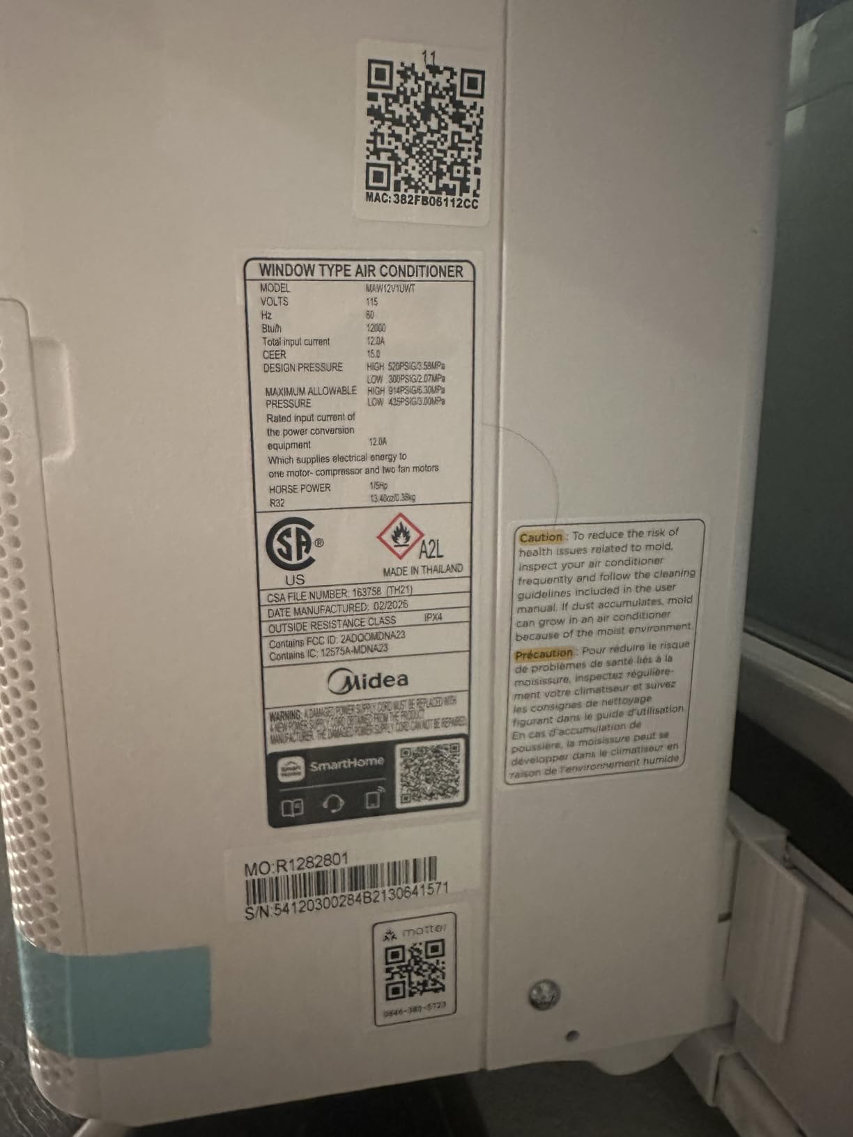 Midea 12,000 BTU U Shaped Smart Inverter Window Air Conditioner - Cools 550 Sq Ft, Ultra Quiet with Open Window Operation - Alexa/Google Assistant Compatible, 37% Energy Savings, Remote (2026 Edition) customer photo 2