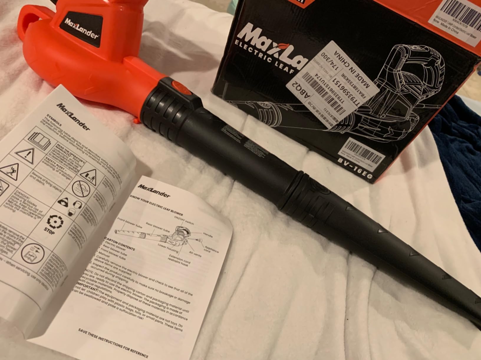 MAXLANDER Cordless Leaf Blower & Vacuum with Bag, 3-in-1 Brushless Battery Powered Leaf Vacuum Mulcher 40V 170MPH 360CFM 5 Speeds Leaf Blowers for Lawn Care 2x4.0Ah Battery & Charger Included customer photo 2