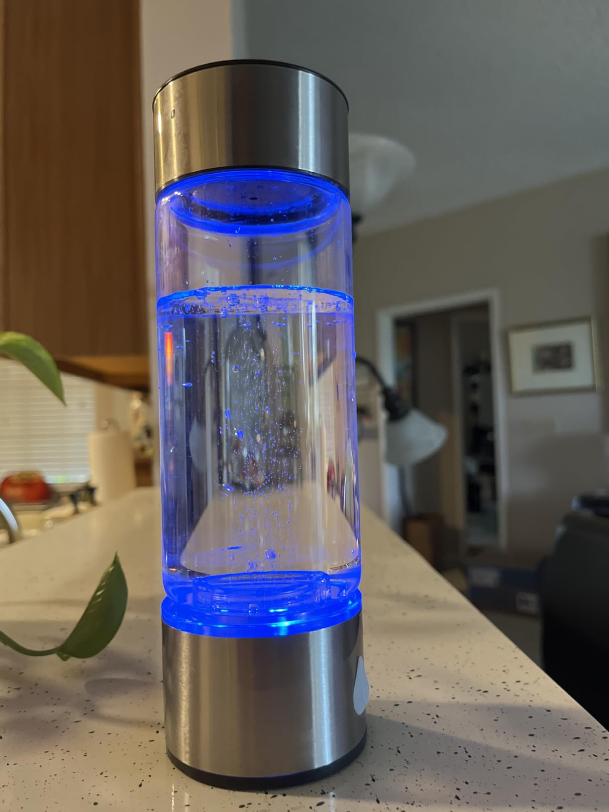 3 in 1 Hydrogen Water Bottle Generator, SPE PEM Tech 4000PPB Hydrogen Rich Water Cup, 3Min Fast Hydrogen Making, Auto Clean, Portable 16oz for Daily Drinking, Inhalation, Home Travel customer photo 1