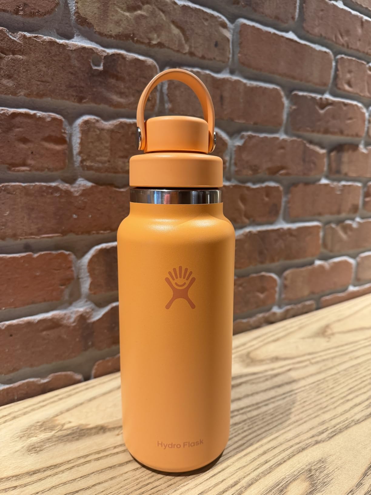 Hydro Flask Water Bottle - Insulated Stainless Steel - Wide Mouth Flex Chug Lid, Non Spill, Leakproof in 24 Oz Harbor Blue customer photo 1