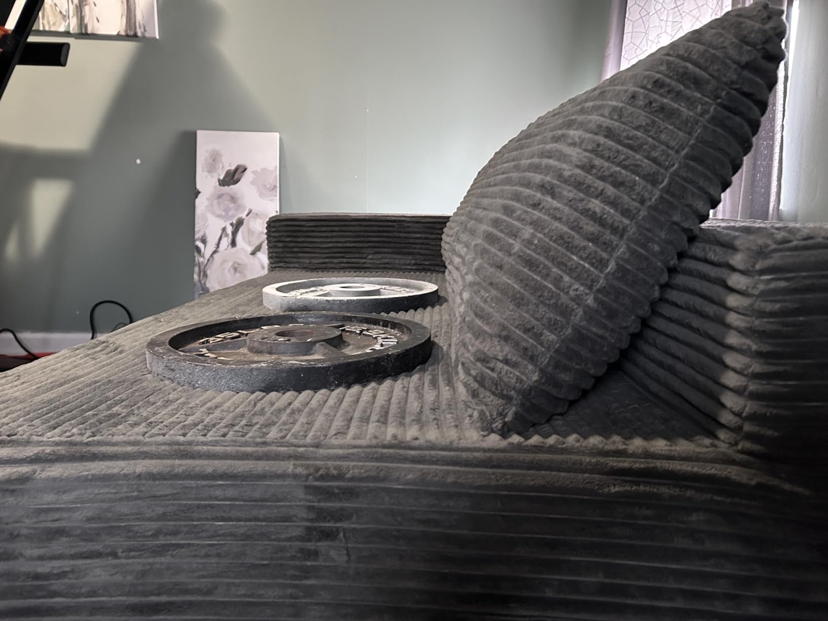 Mangodan Cloud Sectional Sofa, Boneless Couch for Living Room, Dark Grey customer photo 1