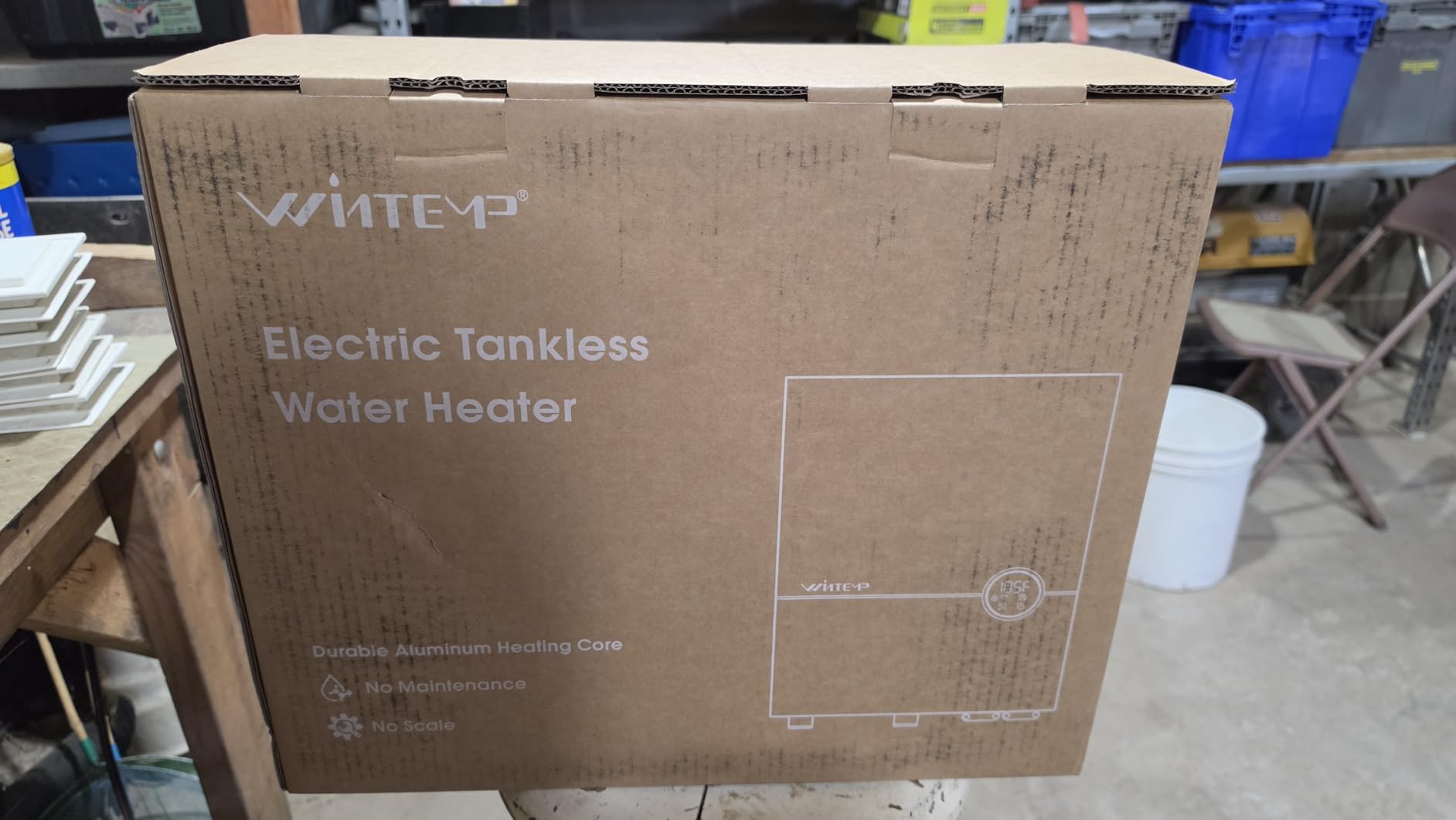 27kW Tankless Water Heater Electric 240V, Whole House On Demand Hot Water, Automatically Maintains Water Temperature, Up to 6.5 GPM, WiFi Control, ETL Certified, Eco, WM27V Plus customer photo 1