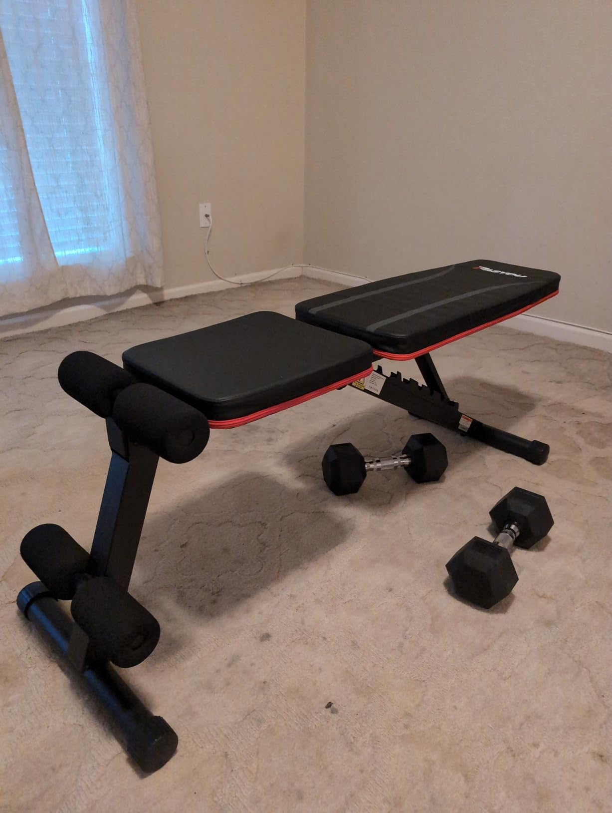 PASYOU Adjustable Weight Bench, Foldable Incline Decline Flat Bench with 660 lb Capacity, 95% Pre-Assembled, Compact Bench Press Full Body Strength Training Bench for Home Gym, Wider Seat customer photo 1