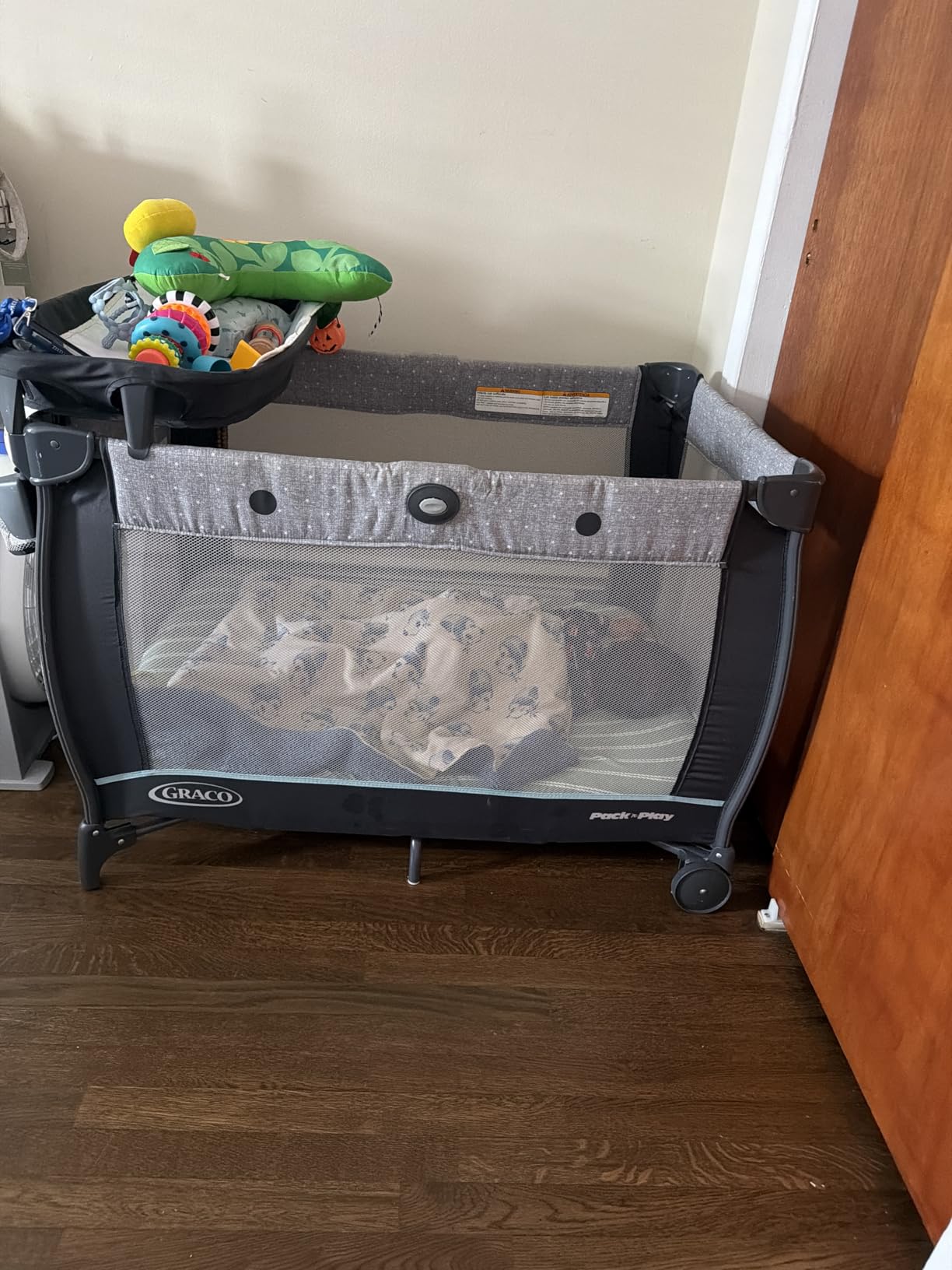 Graco Pack 'n Play Travel Dome LX Playard, 4-in-1 Baby Playpen with Bassinet, Indoor or Outdoor Portable Playpen with UV 50 Canopy customer photo 1