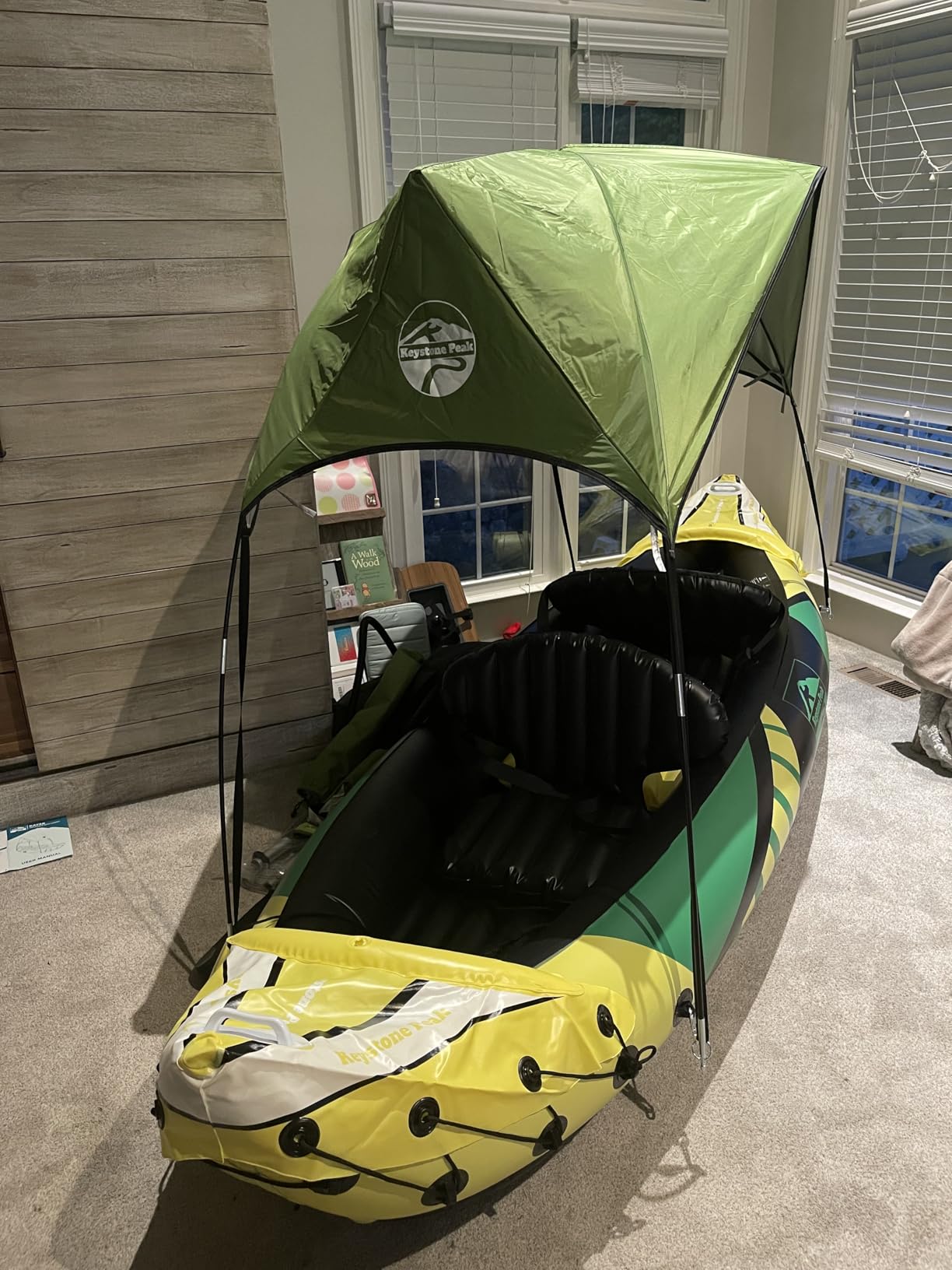 Inflatable Kayak 2 Person with Detachable Sun Canopy - Heavy-Duty Tandem Kayak for Adults customer photo 2