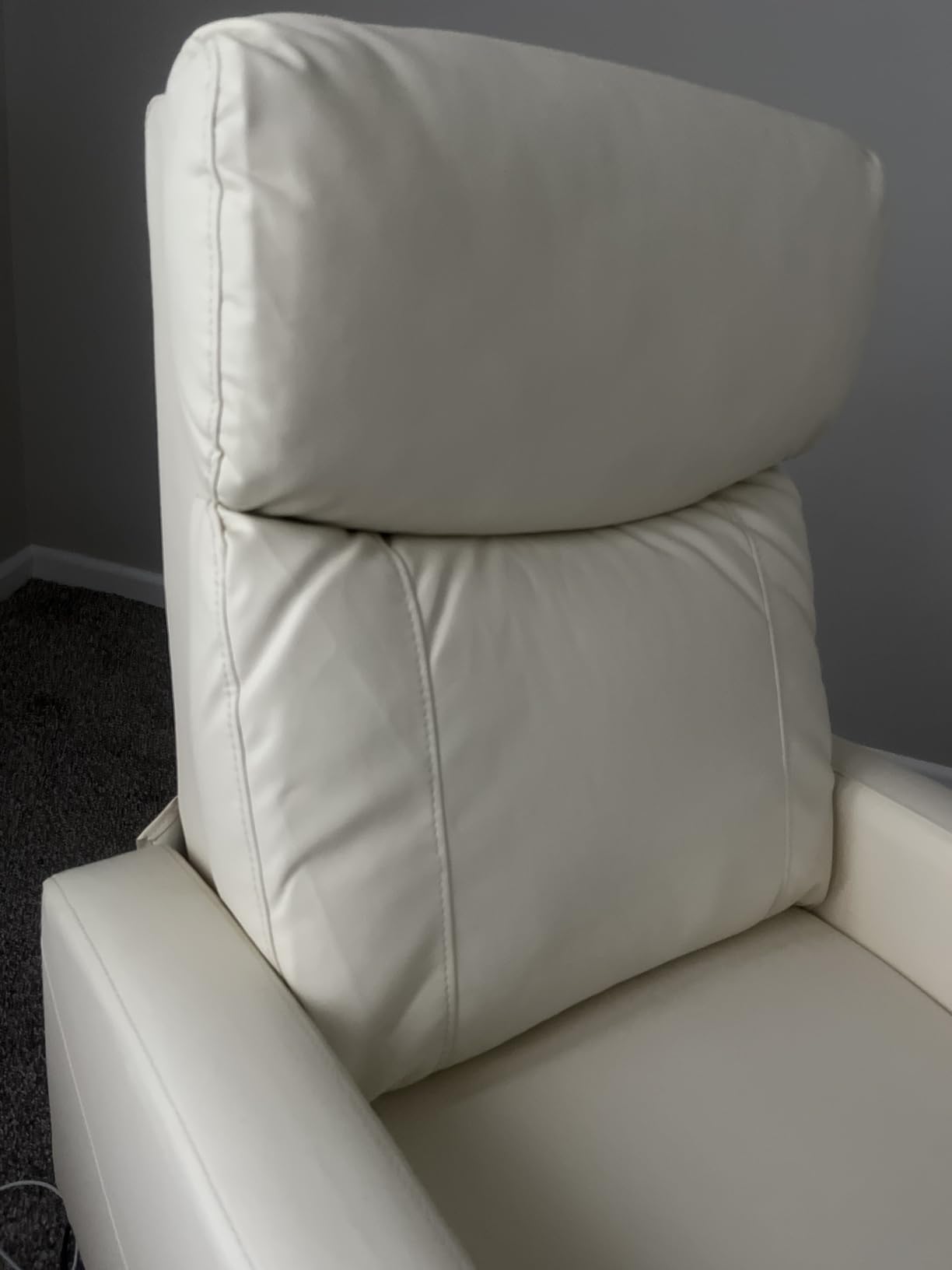 Sweetcrispy Massage Recliner Chair for Adults, Adjustable Home Theater Seating with Lumbar Support for Living Room, Modern Fabric Reclining for Small Space, Grey customer photo 2
