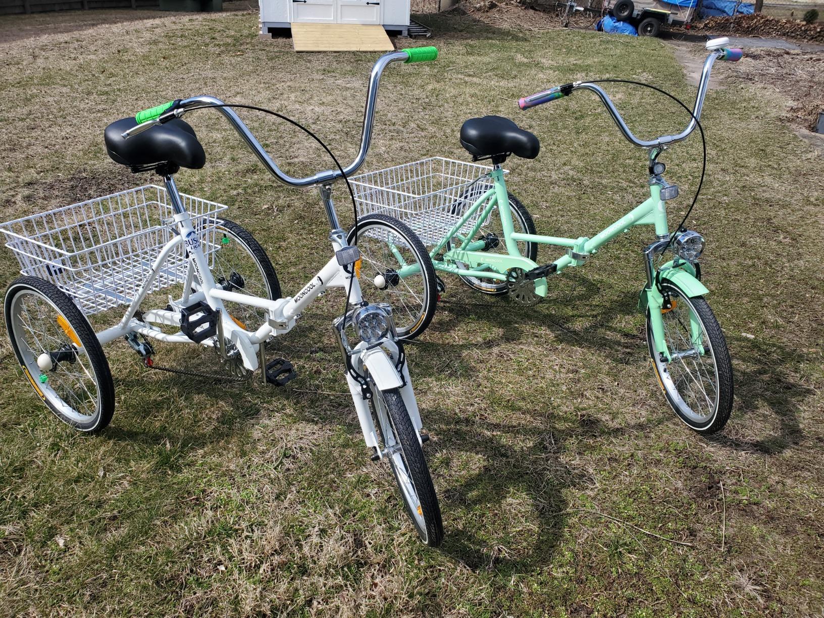 Adult Folding Tricycles, 7 Speed Folding Adult Trikes, 20 24 26 Inch 3 Wheel Bikes with Low Step-Through, Foldable Tricycle for Adults, Women, Men, Seniors customer photo 1