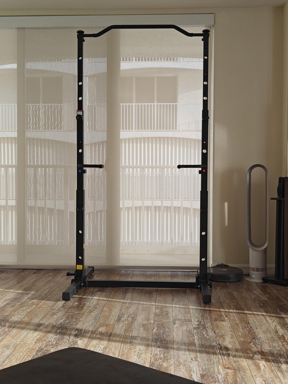 JOROTO Foldable Pull Up Dip Station, Pull Up Bar Free Standing for Home Gym, 450LBS Stable Power Tower, Adjustable Height Multifunction Pull Up Stand customer photo 1