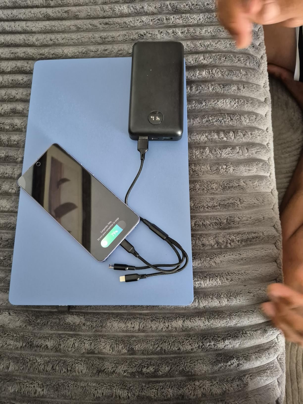 Portable Charger Power Bank - 60,000mAh Battery Pack, 22.5W Fast Charging Phone Charger Attached USB-C/iOS/Micro-USB Cable, Powerbank for iPhone 17 16 15 14 13 Samsung, for Travel Camping Essentials customer photo 1
