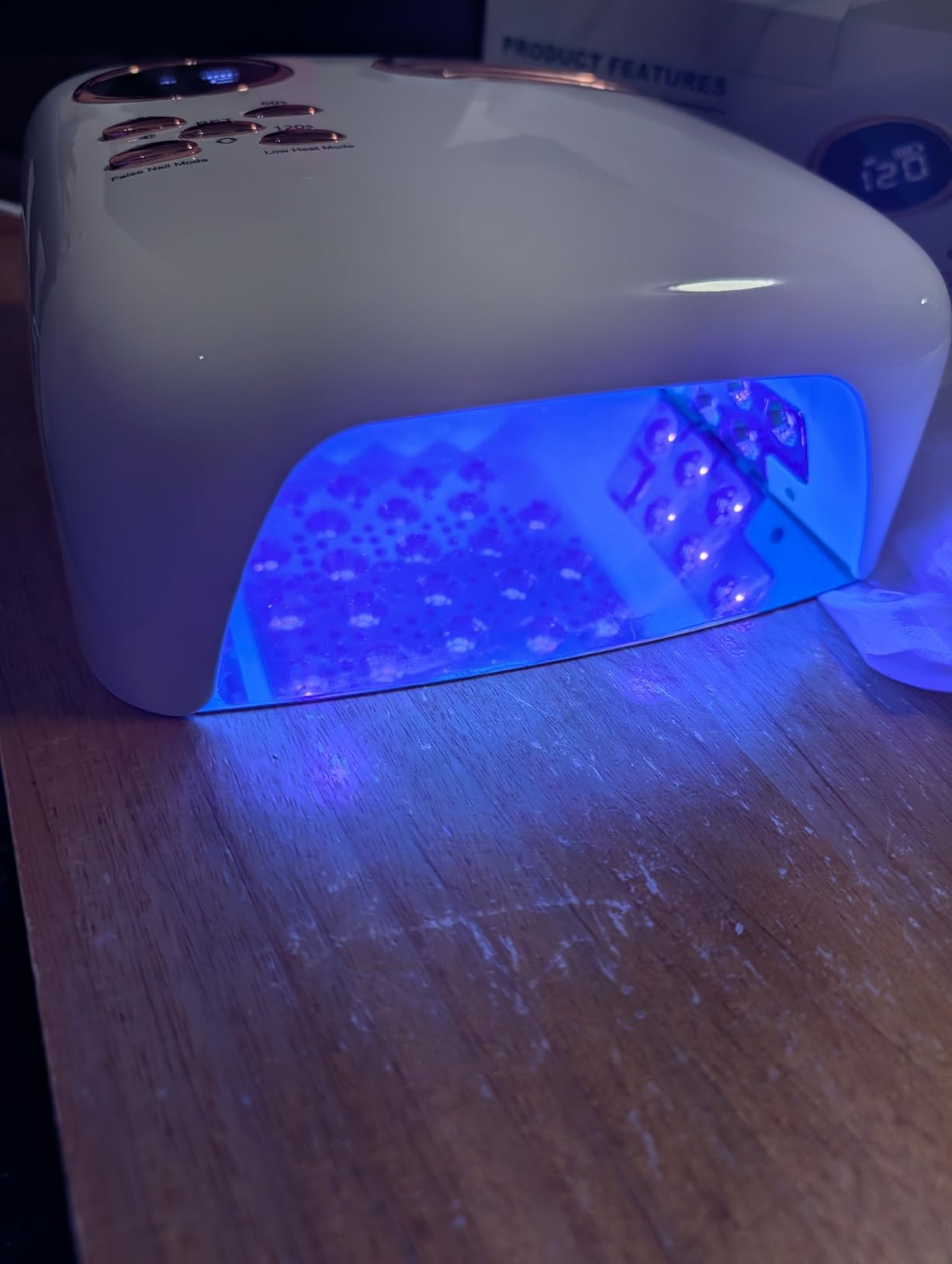 Cordless UV LED Nail Lamp - 72W Rechargeable Gel Nail Dryer with Patented Replaceable Light Board - Extra Spare Panel Included - Professional Wireless Curing Lamp for All Gels & Salon customer photo 1