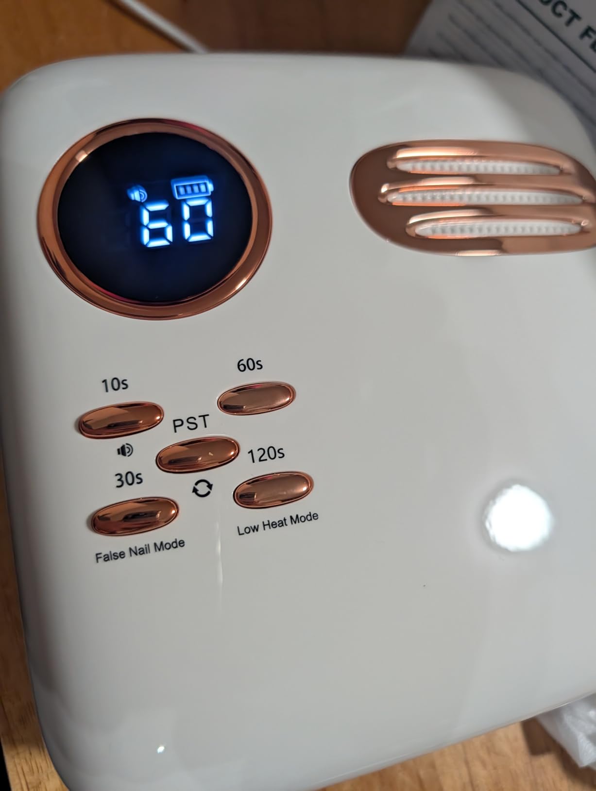 Cordless UV LED Nail Lamp - 72W Rechargeable Gel Nail Dryer with Patented Replaceable Light Board - Extra Spare Panel Included - Professional Wireless Curing Lamp for All Gels & Salon customer photo 2