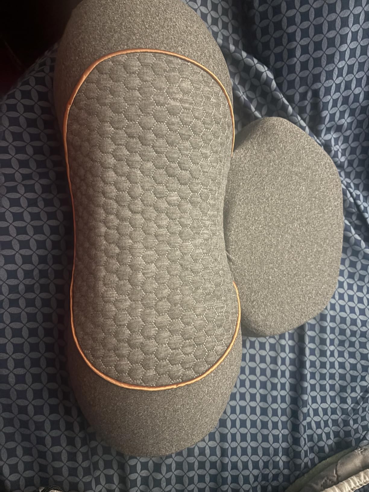 Upalled Cordless Heated Neck Massager Pillow for Pain Relief Deep Tissue | 3-in-1 Rechargeable Neck Cervical Traction Device with Heat, Massage, Electric Stretch, Ergonomic Shoulder Relaxer,Grey customer photo 1