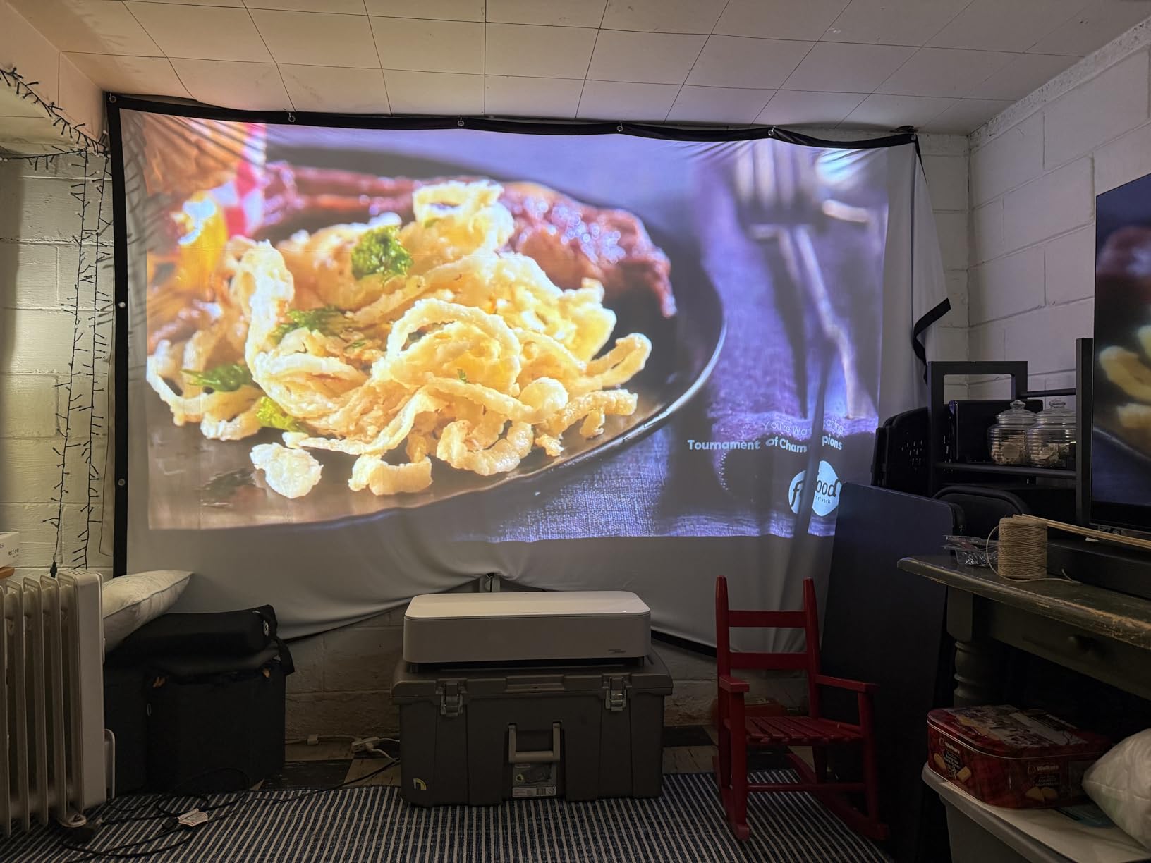 Epson Lifestudio Grand Plus Ultra Short Throw Laser Projector, 4,000 Lumens of Color and White Brightness, 4K Display Technology, Sound by Bose and Built-In Google TV, 3-Chip 3LCD Technology - Black customer photo 1