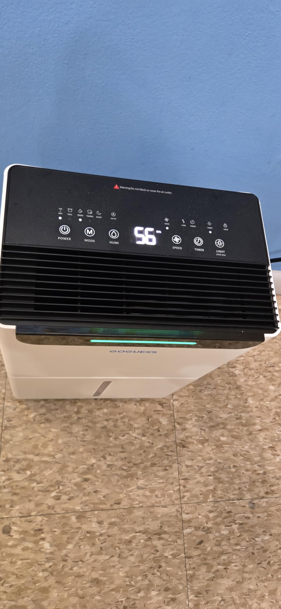 1600 Sq.ft Dehumidifier for Basement - 21 Pints, Drain Hose & Humidity Control Large Room Dehumidifiers for Home, RV, Bathroom, Bedroom - 3 Modes & 24H Timer White customer photo 1