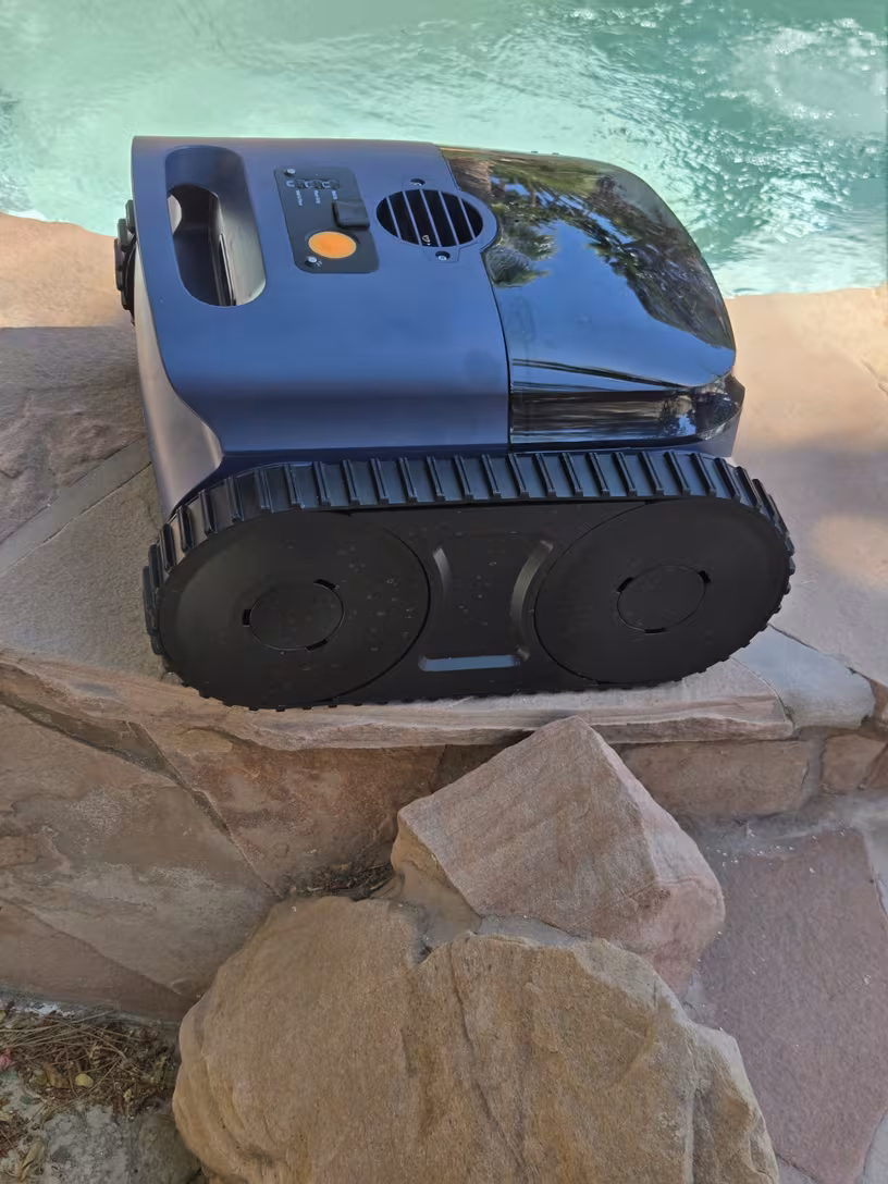 Robotic Pool Cleaner, Cordless Pool Vacuum for Inground Pools, Automatic Pool Cleaner Robot for Pool Floors, Drain Cleaning, Walls, Waterline, 2150 Sq.ft, 180min Runtime, 3H Fast Charging Robot for Spa Pool customer photo 2