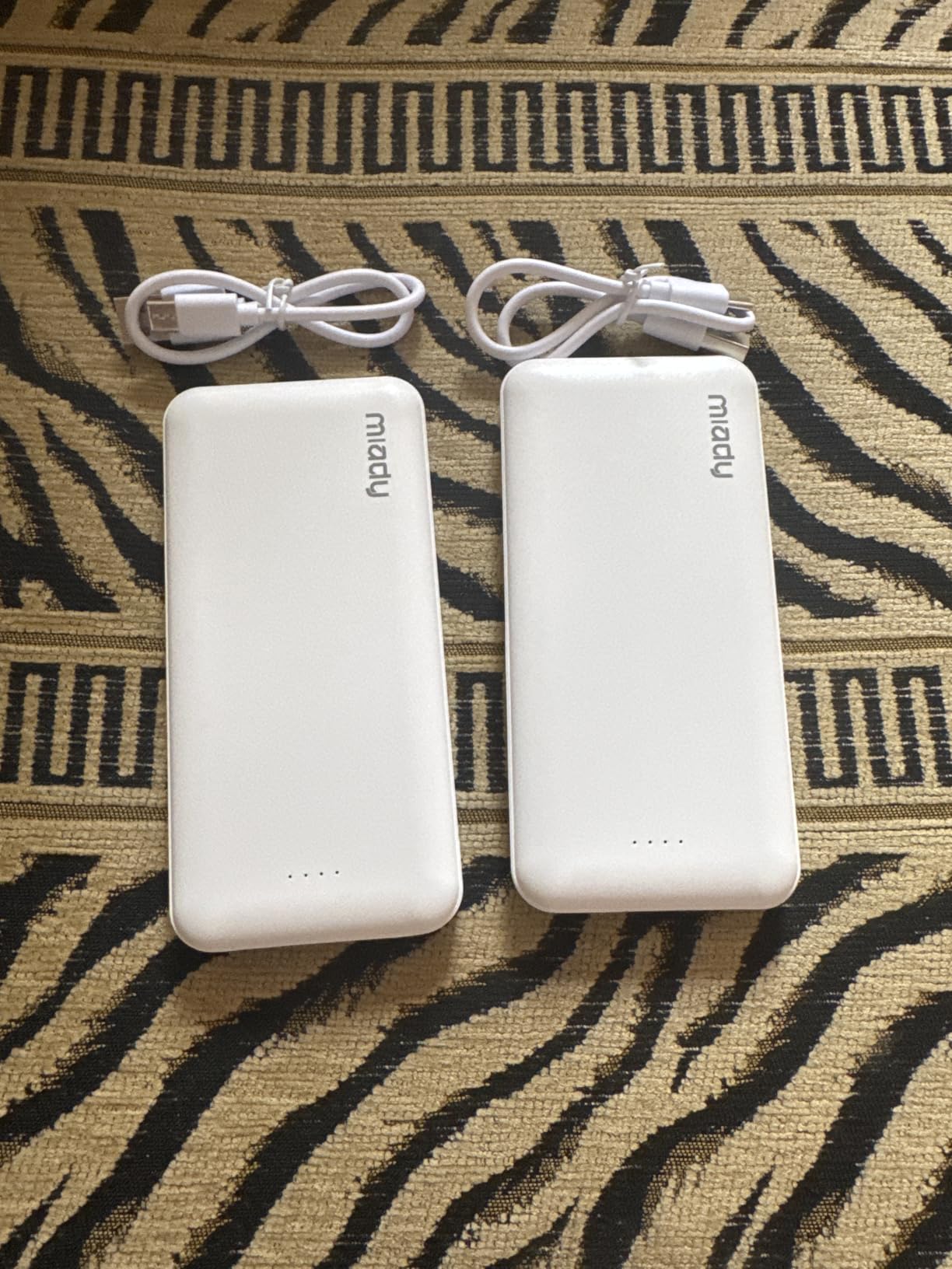 Miady 2-Pack Portable Charger, Slim 10000mAh Power Bank Travel Battery Pack customer photo 1