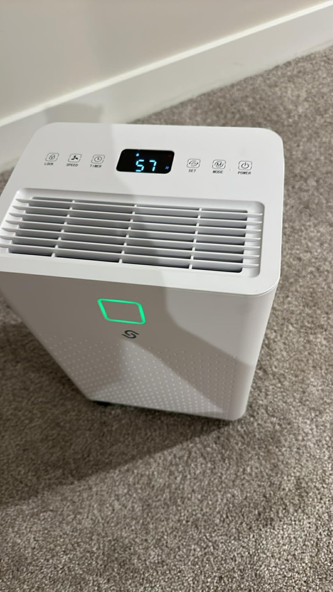 HUMILABS 1600 sq. ft. Dehumidifier for Basement, 21 Pint Dehumidifier for Home with Drain Hose, Auto Modes, 24H Timer, Child Lock, 37dB. Ideal for Bathrooms, Basements, and Large Rooms. customer photo 1