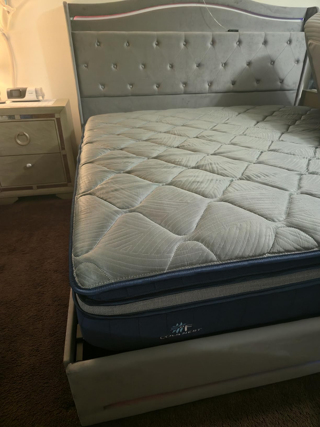 Sweetnight CoolNest 14 Inch Queen Mattress, Hybrid Queen Size Mattresses with DuoSense Pillow Top & Memory Foam for Feels up to 8 Deg Cooler, Medium Firm Mattress Pressure Relief CertiPUR-US Certified customer photo 2